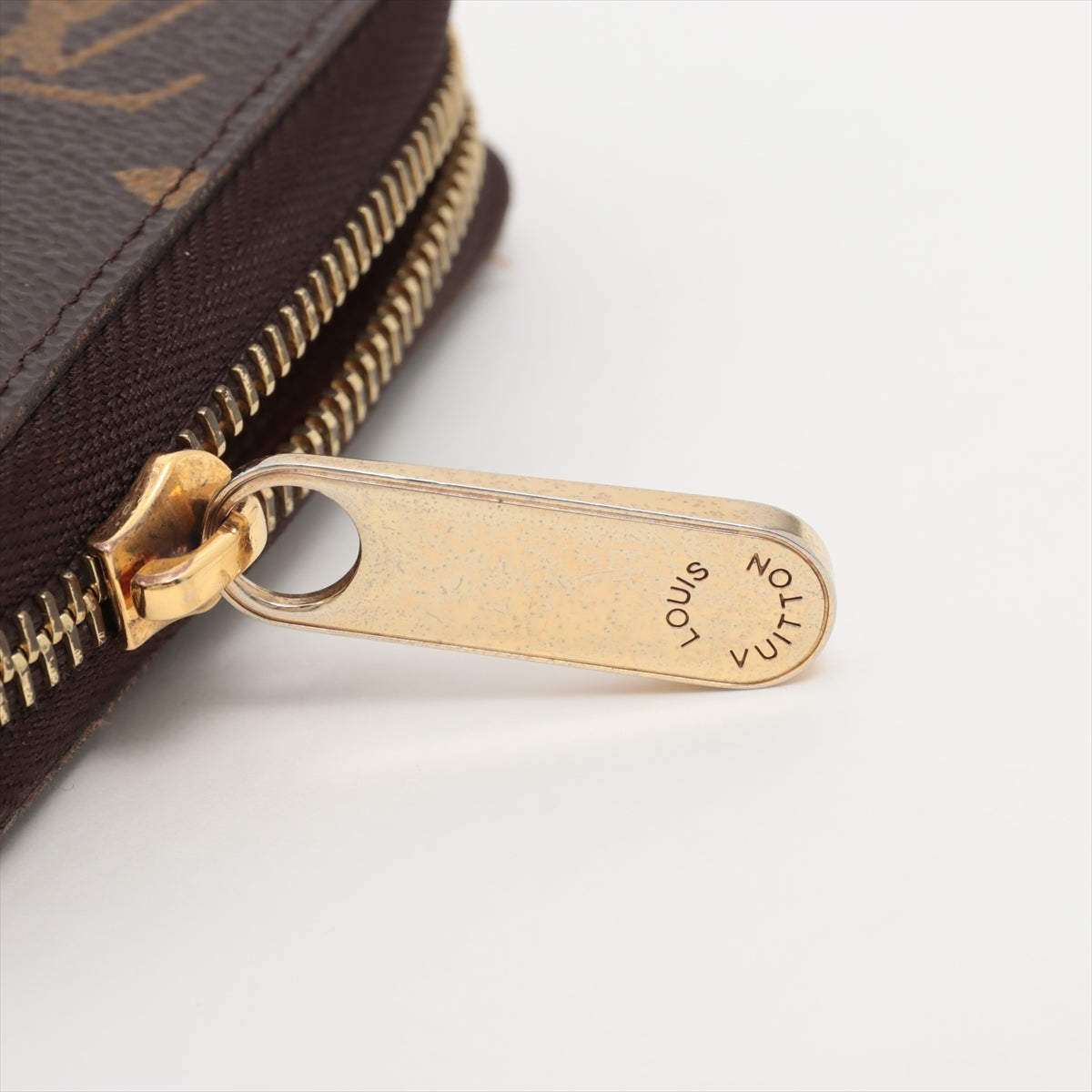 Louis Vuitton Monogram Zippy Wallet M42616 GI0144 Brown Round-Zip