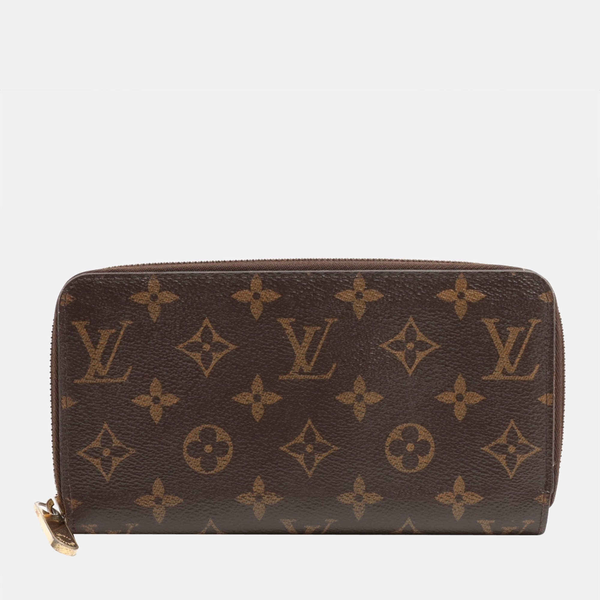 Date Code & Stamp] Louis Vuitton Monogram Long Zip Around Wallet