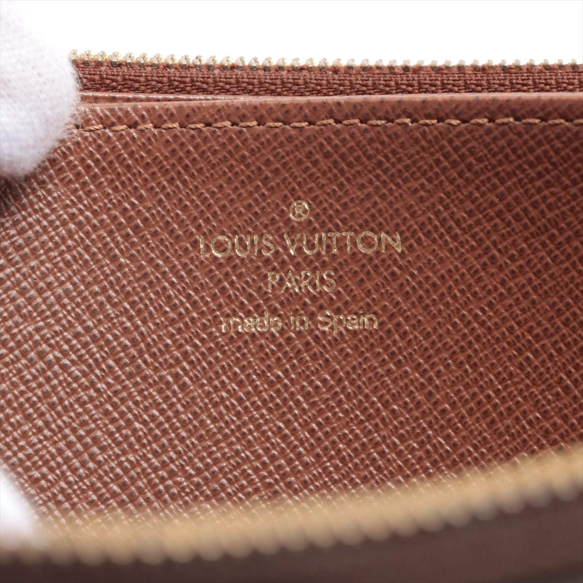 Pre-owned Louis Vuitton Monogram Zippy Wallet M42616 Gi2179 Brown
