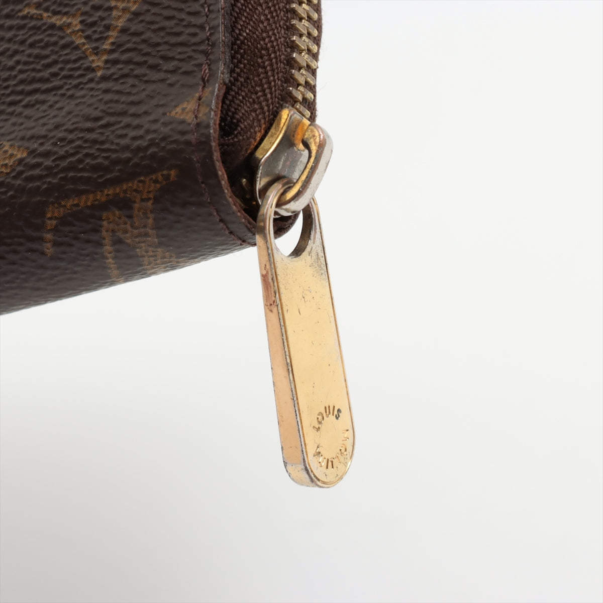 Pre-owned Louis Vuitton Monogram Zippy Wallet M42616 Gi2179 Brown