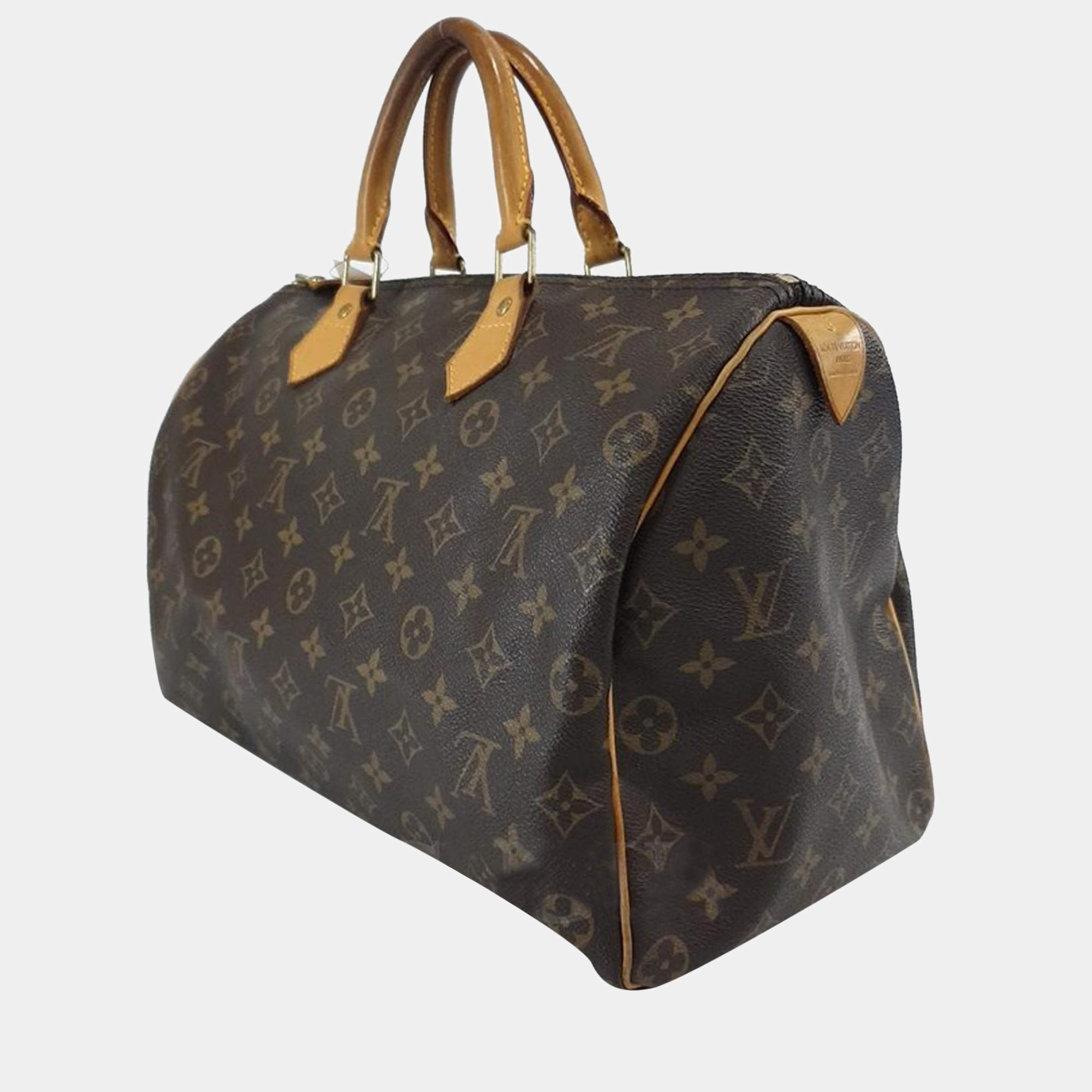 LOUIS VUITTON SPEEDY 35 Hand Bag Doctor Purse Monogram M41524 Brown