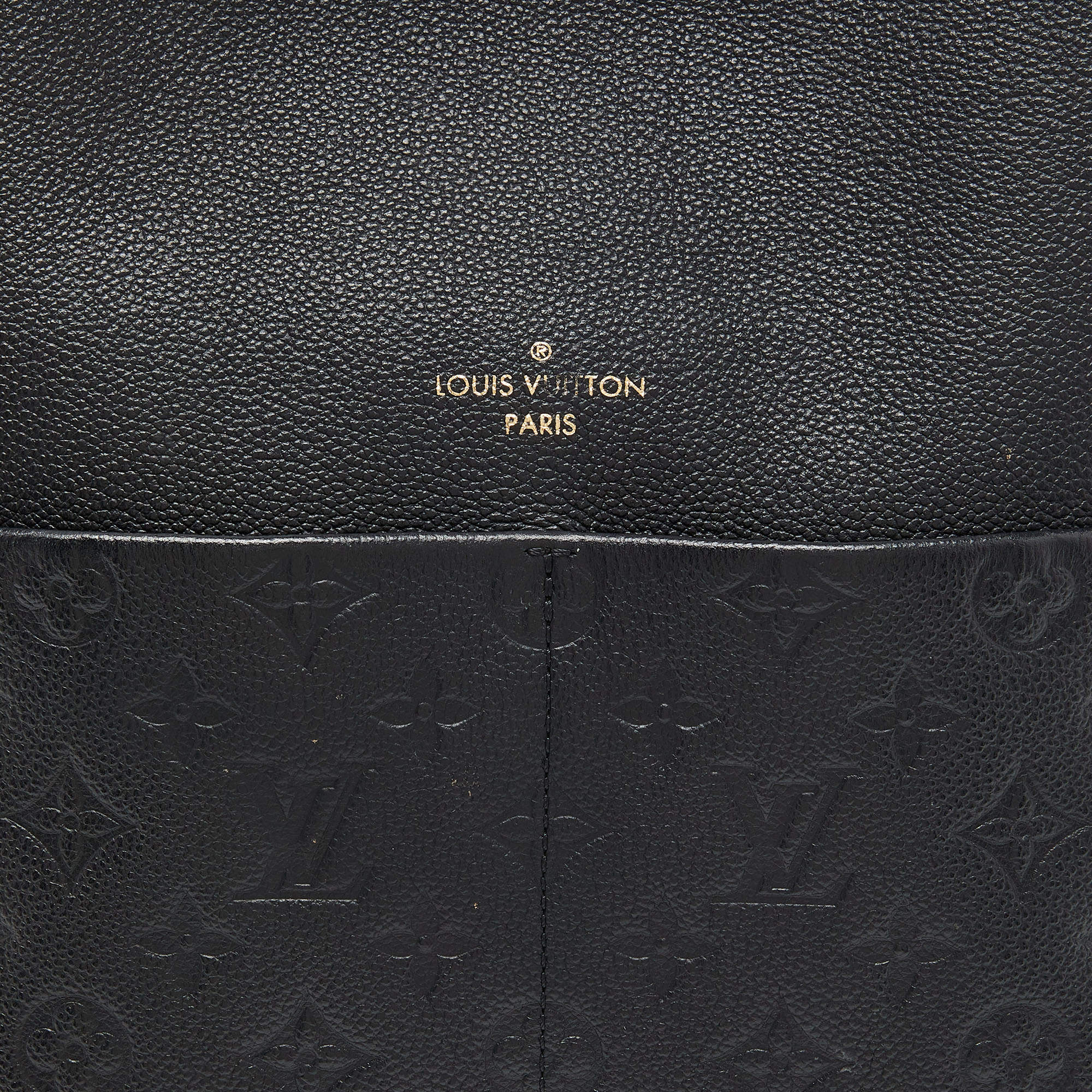 Louis Vuitton Black Monogram Empreinte Leather Maida Bag Louis