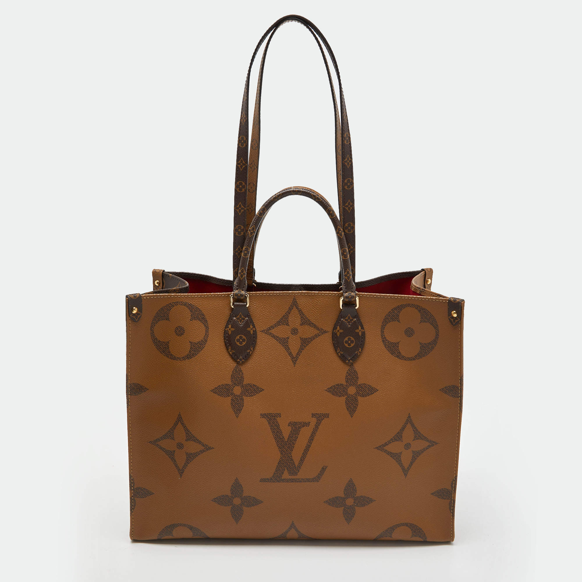 Louis Vuitton Monogram Giant Reverse Canvas Onthego MM Tote Bag - Yoogi's  Closet
