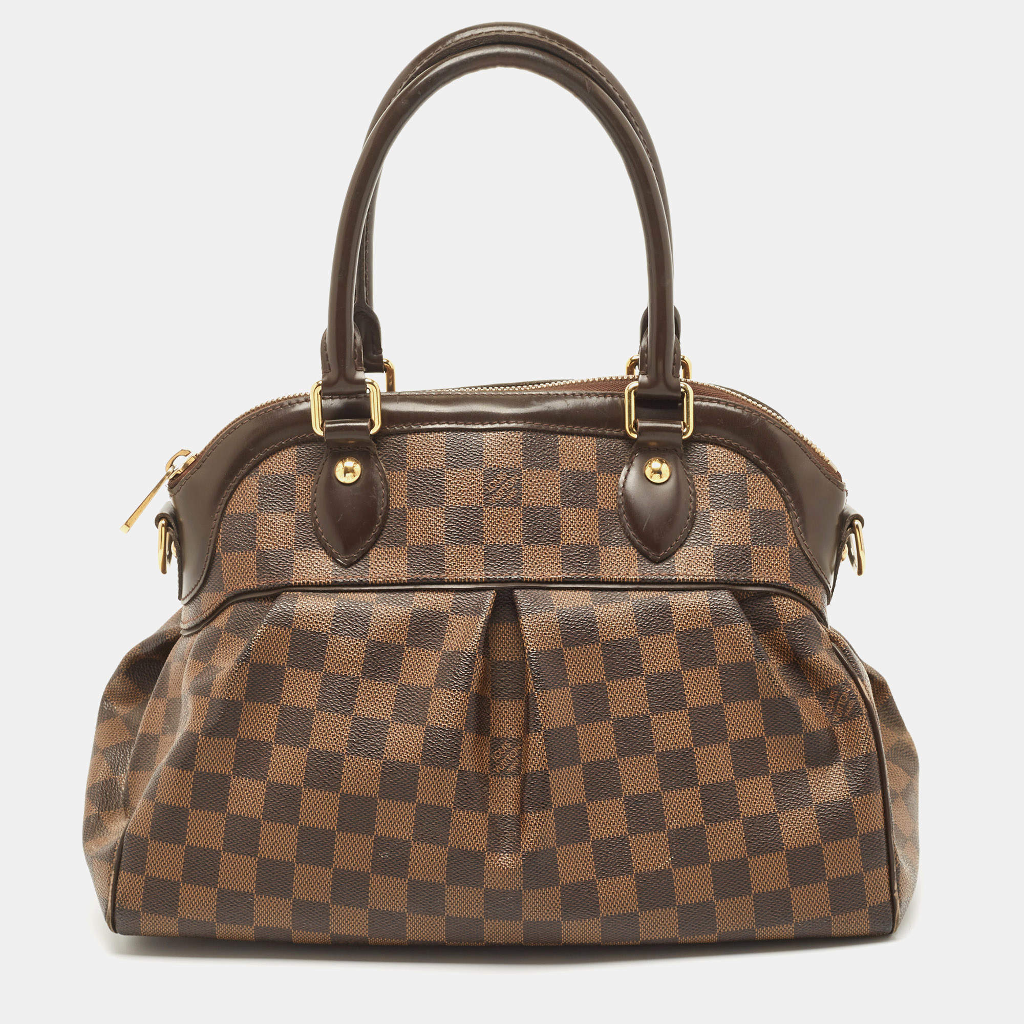 Pre Owned Louis Vuitton Damier Ebene Canvas Trevi PM Bag