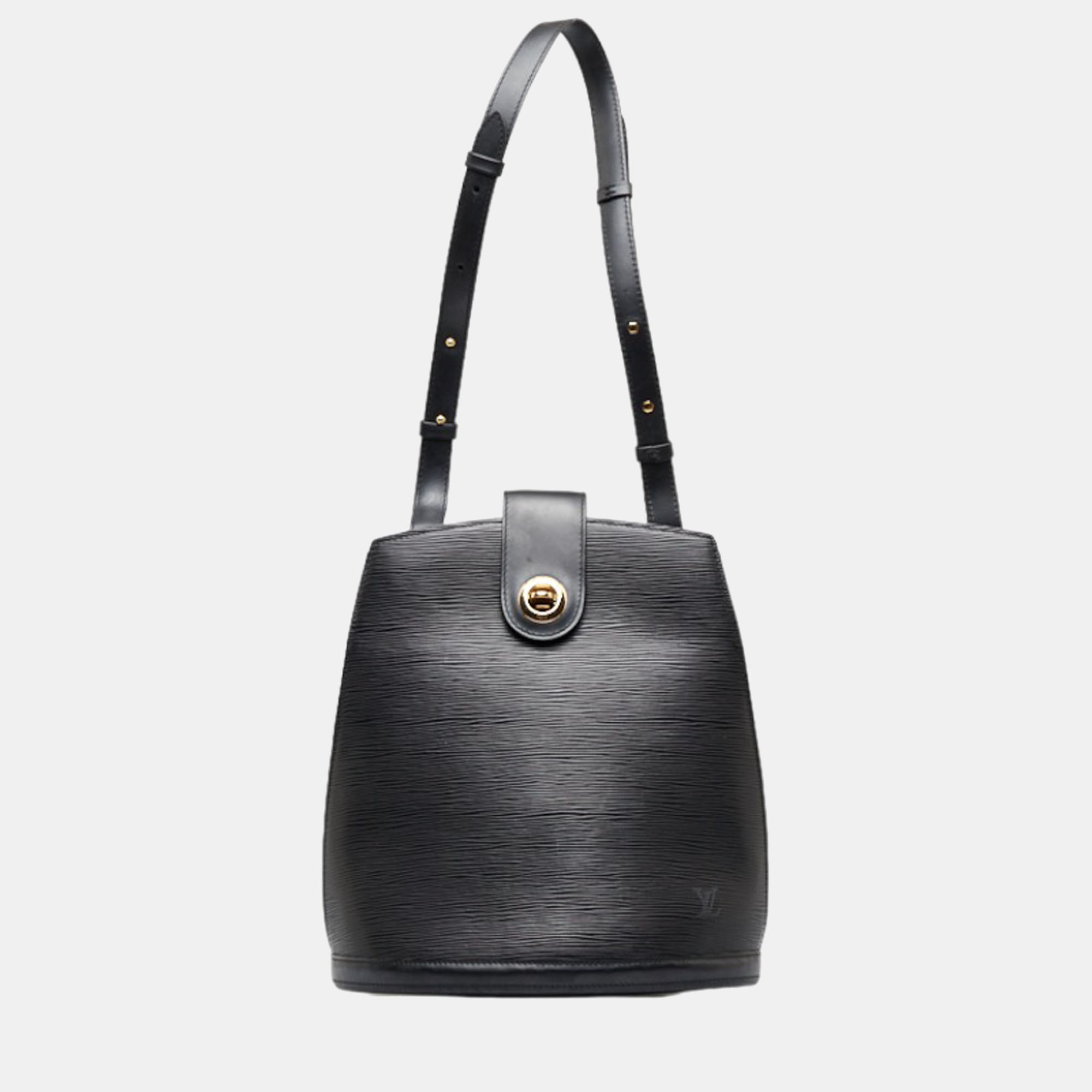 Louis Vuitton Black Epi Leather Cluny Bucket Shoulder Bag Louis Vuitton |  The Luxury Closet