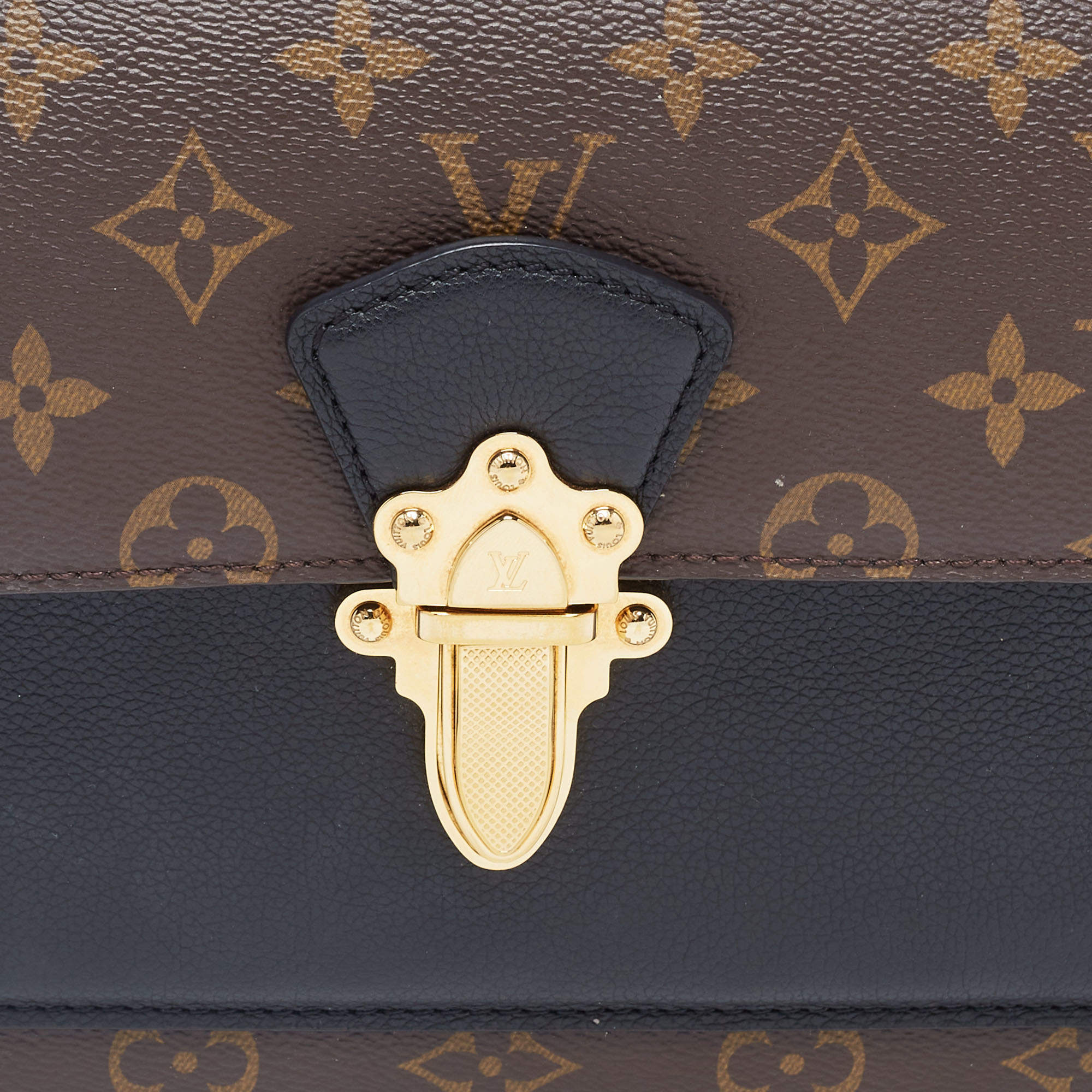 Victoire cloth handbag Louis Vuitton Black in Cloth - 34864572
