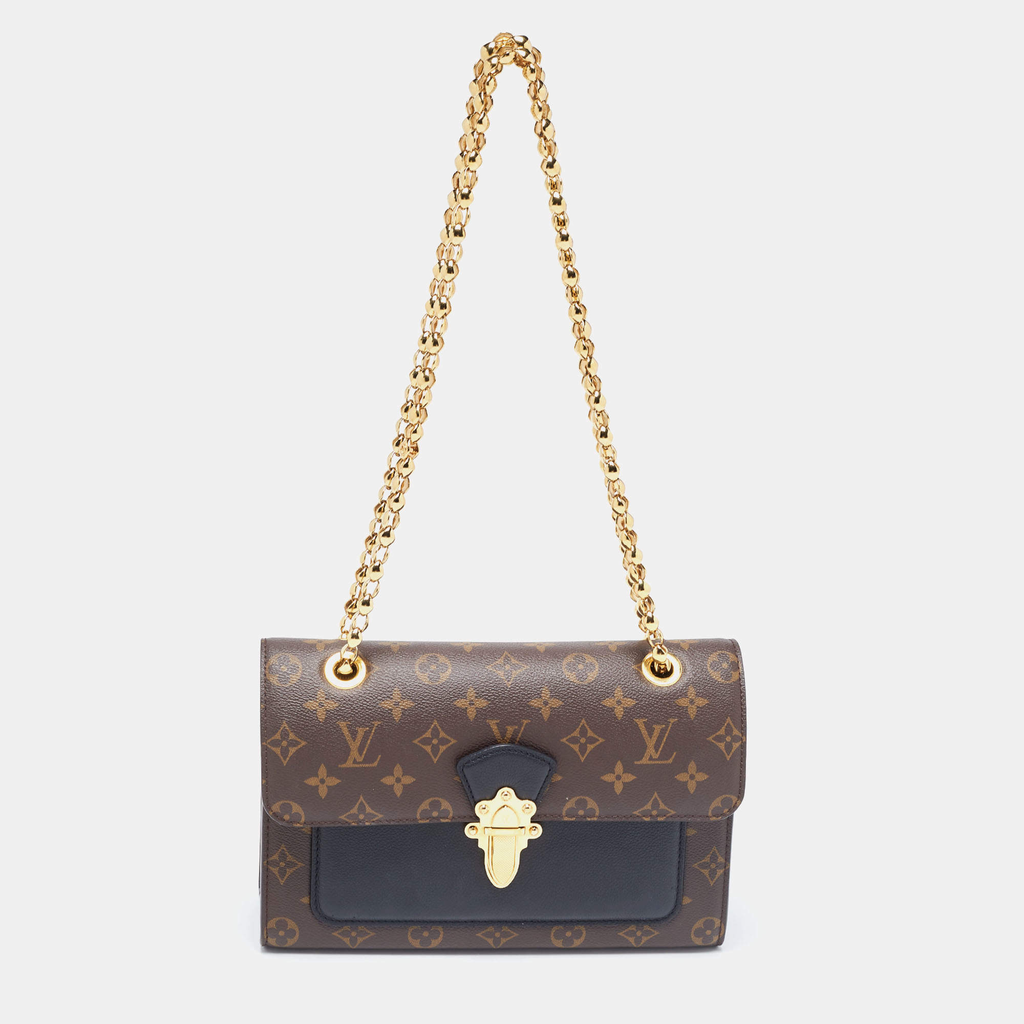 Only 878.00 usd for LOUIS VUITTON Victoire Monogram Canvas Crossbody Bag  Black Online at the Shop