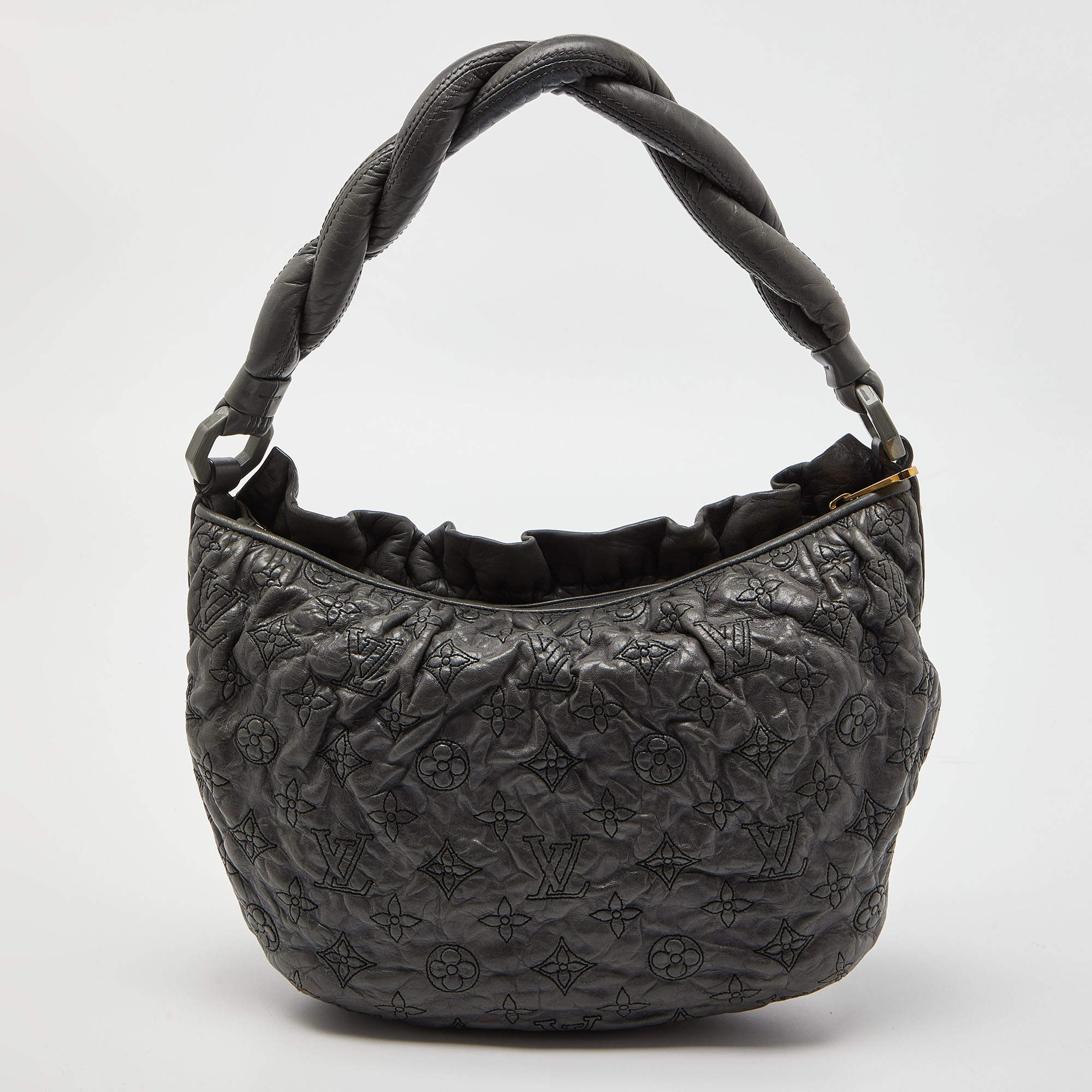 LOUIS VUITTON Olympe Limited Edition Nimbus Gm M95473 Grey Leather Bag $2660