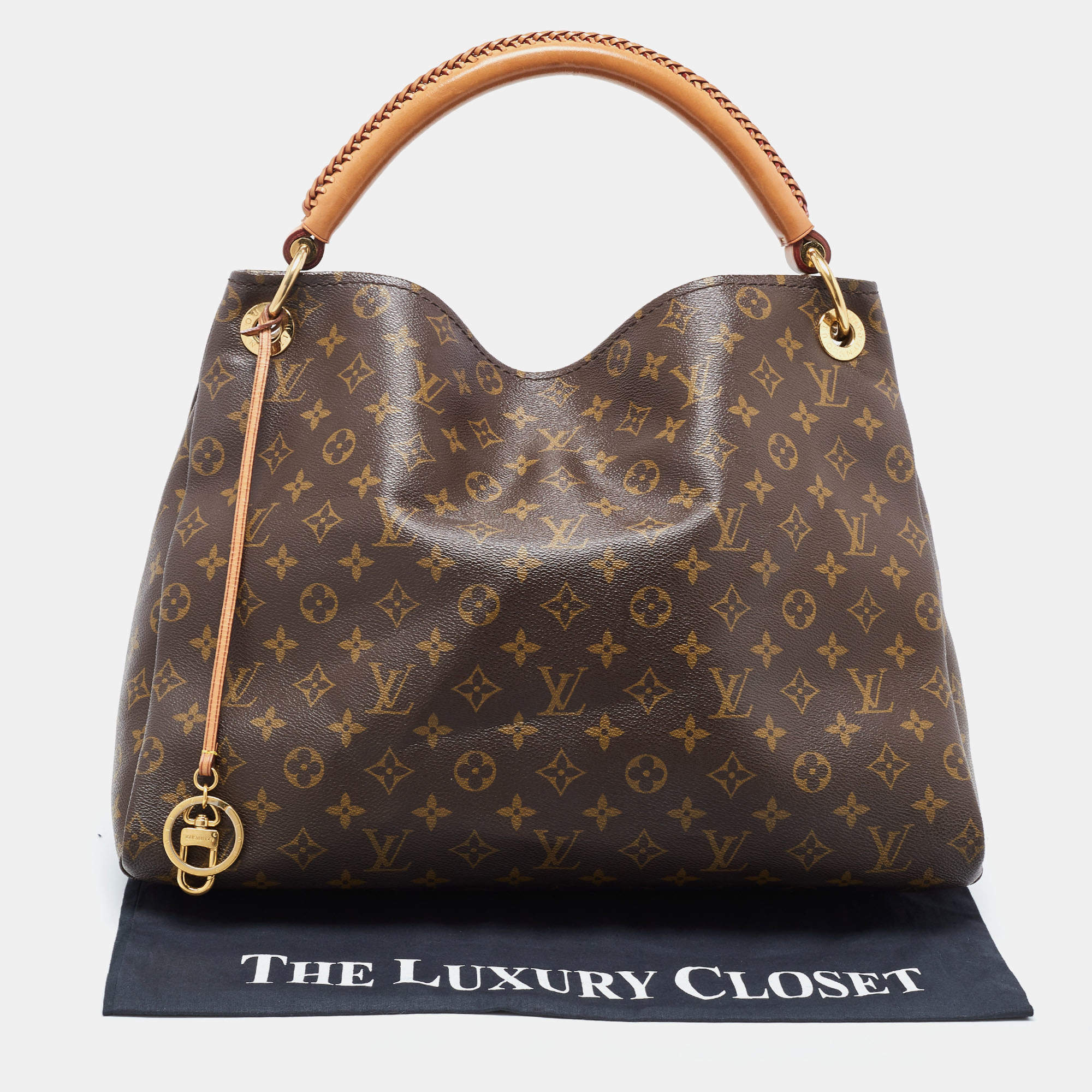 Authentic Louis Vuitton Artsy Damier Azur Hobo Shopper Handbag Bag