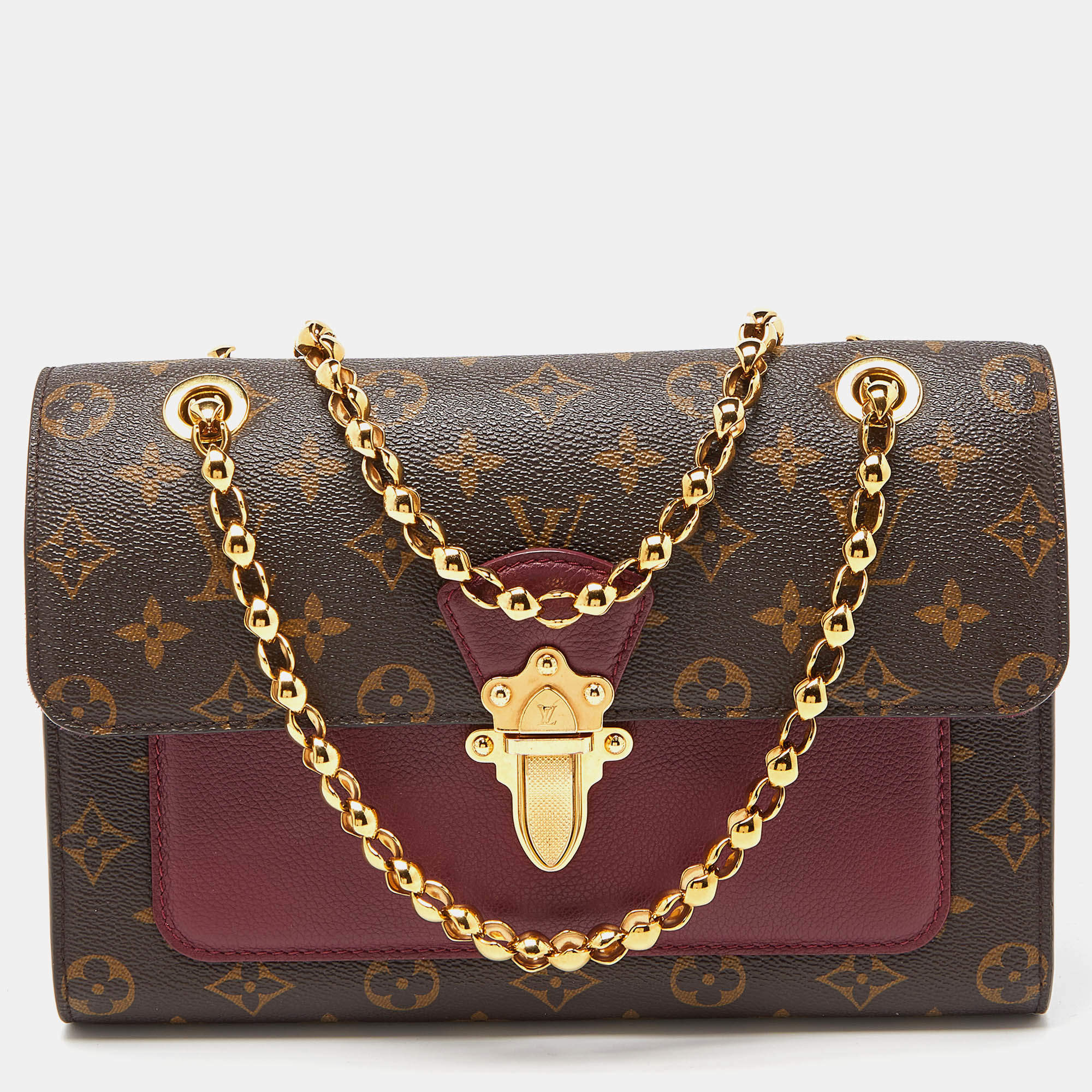 Pre Owned Louis Vuitton Raisin Monogram Canvas Victoire Bag