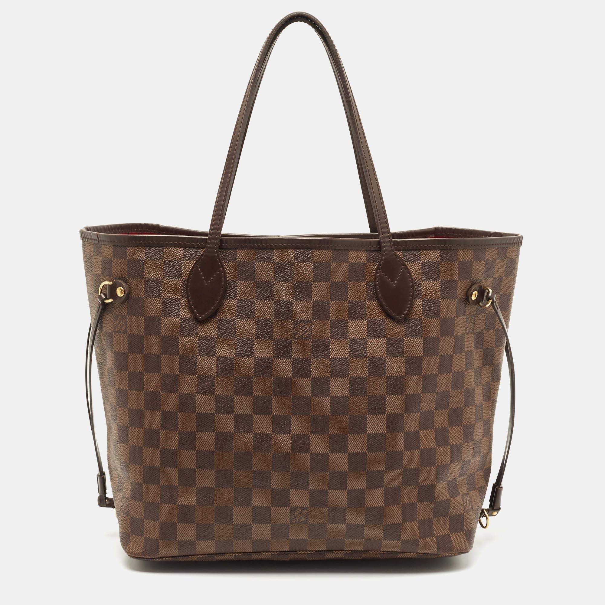 Louis Vuitton Damier Ebene Canvas Neverfull MM Bag