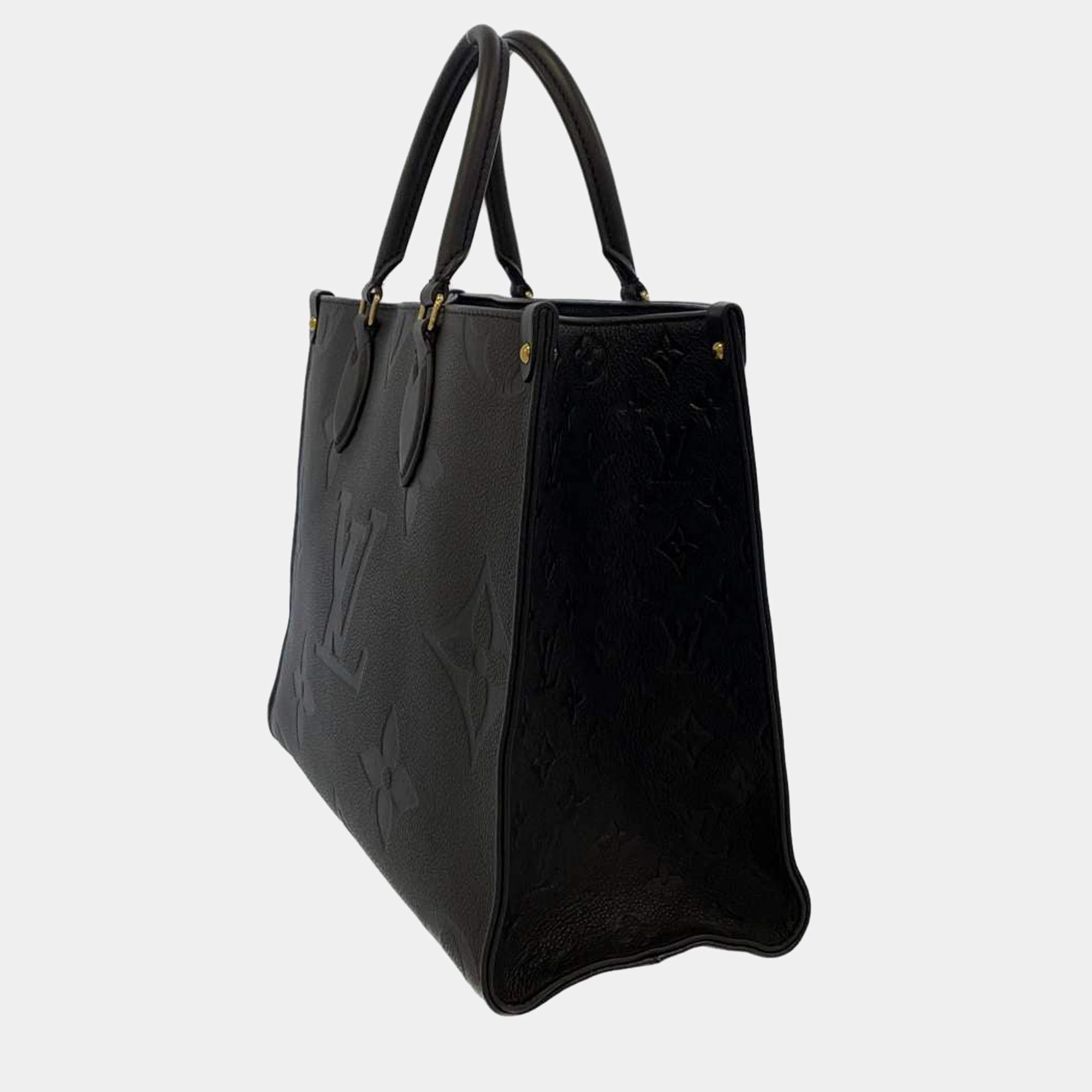 Louis Vuitton - Onthego GM Tote Bag - Bicolore Black Beige - Monogram Leather - Women - Luxury