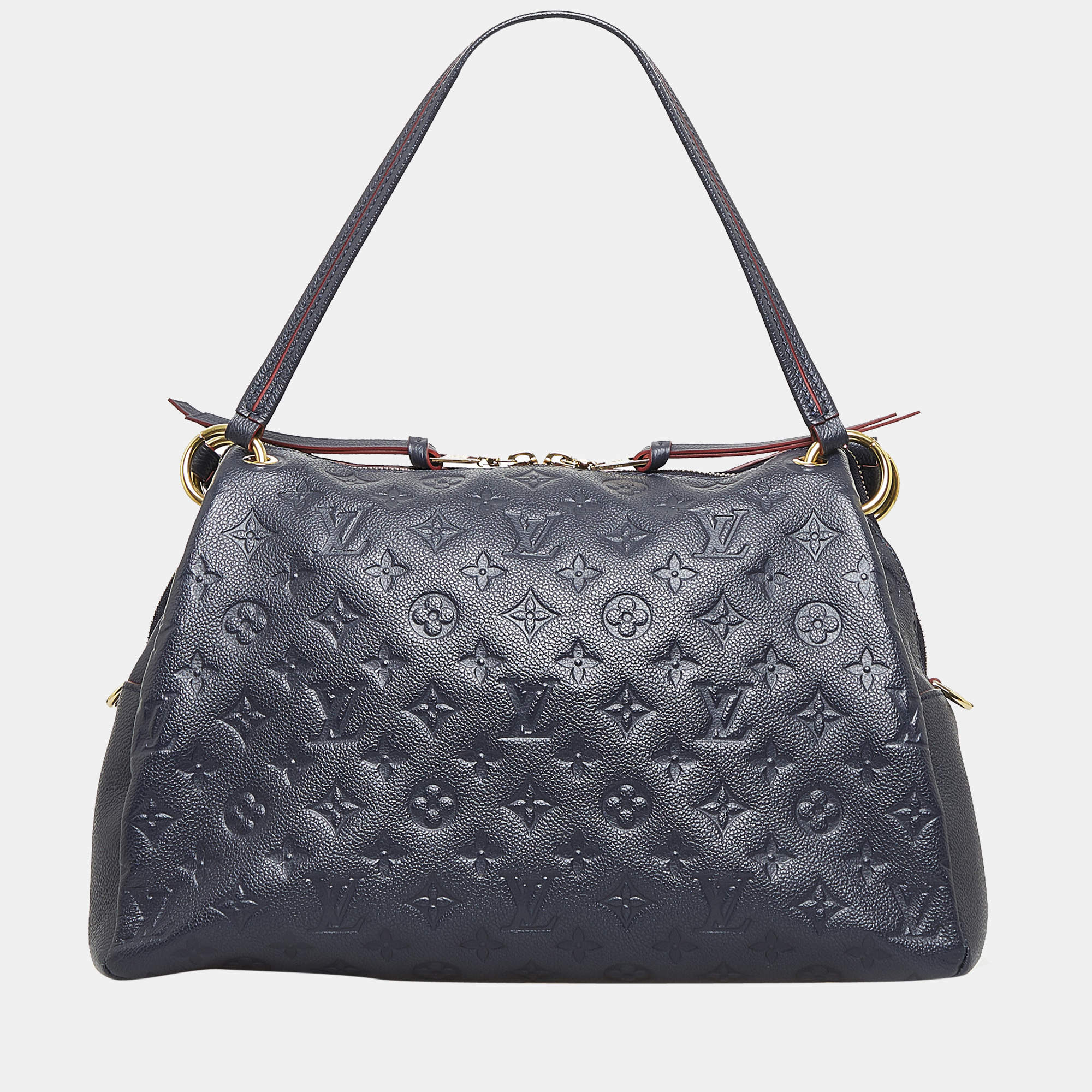 Louis Vuitton Ponthieu Handbag Monogram Empreinte Leather MM Blue