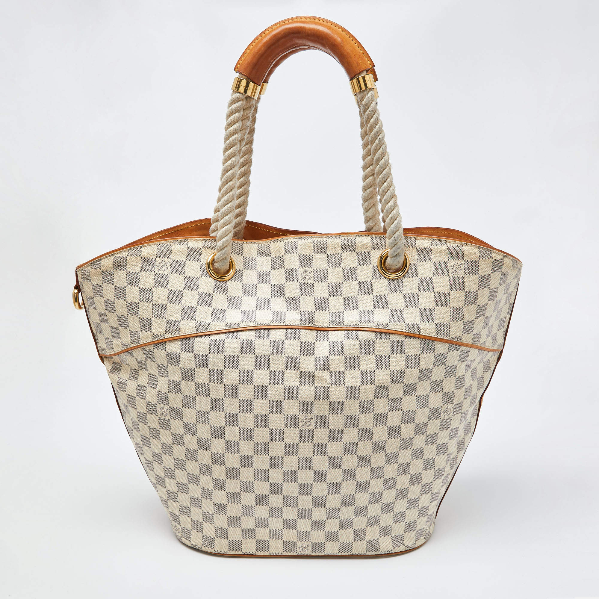 LOUIS VUITTON Azur Damier Canvas Pampelonne GM Bag