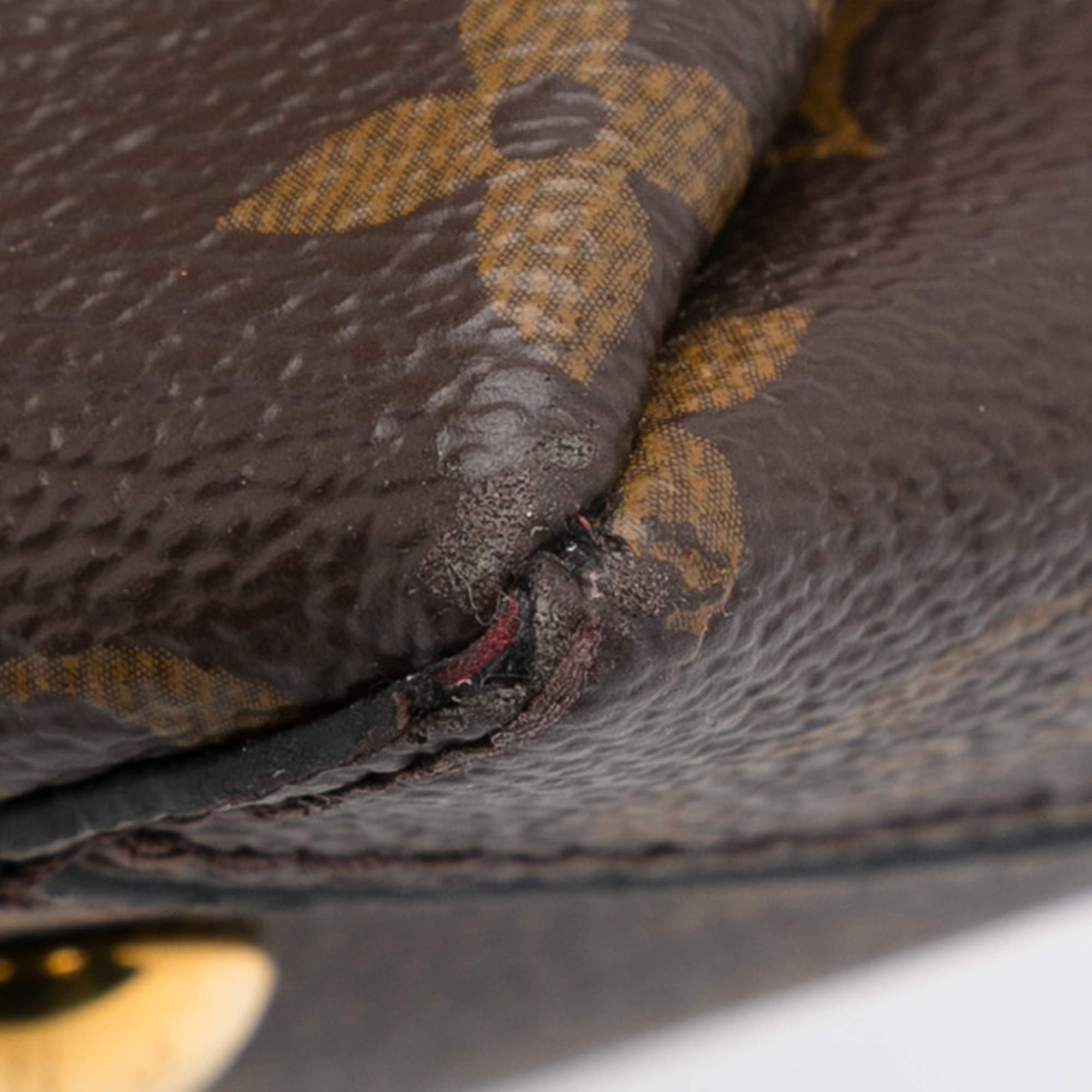 Flower tote cloth handbag Louis Vuitton Brown in Cloth - 26087955