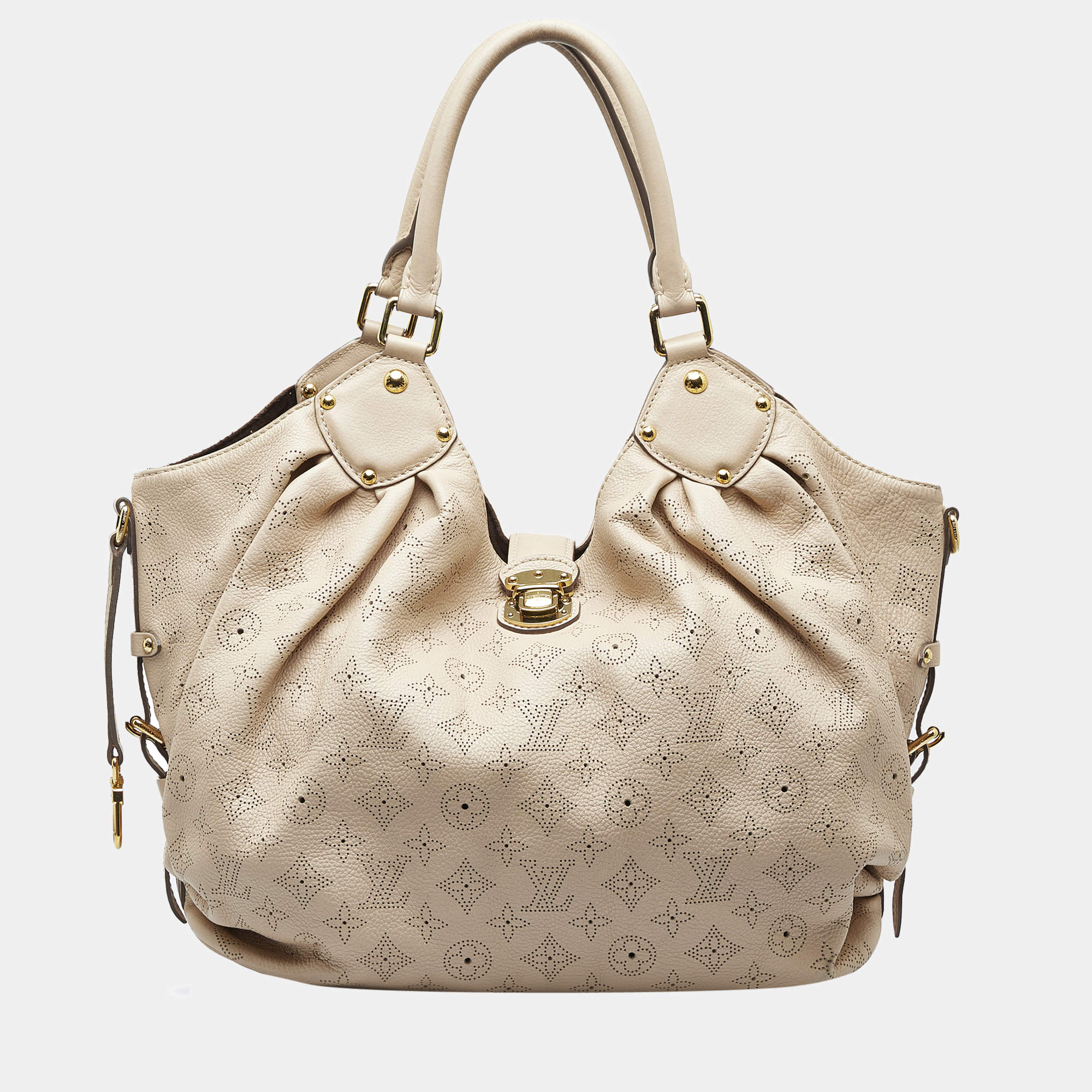 Louis Vuitton, Bags, Beautiful Louis Vuitton Lv Beige Mahina Shoulder Bag  Mahina Leather