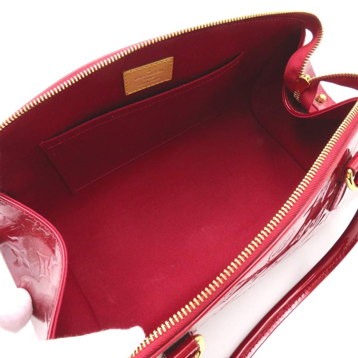 LOUIS VUITTON Handbag M91493 Sherwood PM Monogram Vernis wine-red Wome –