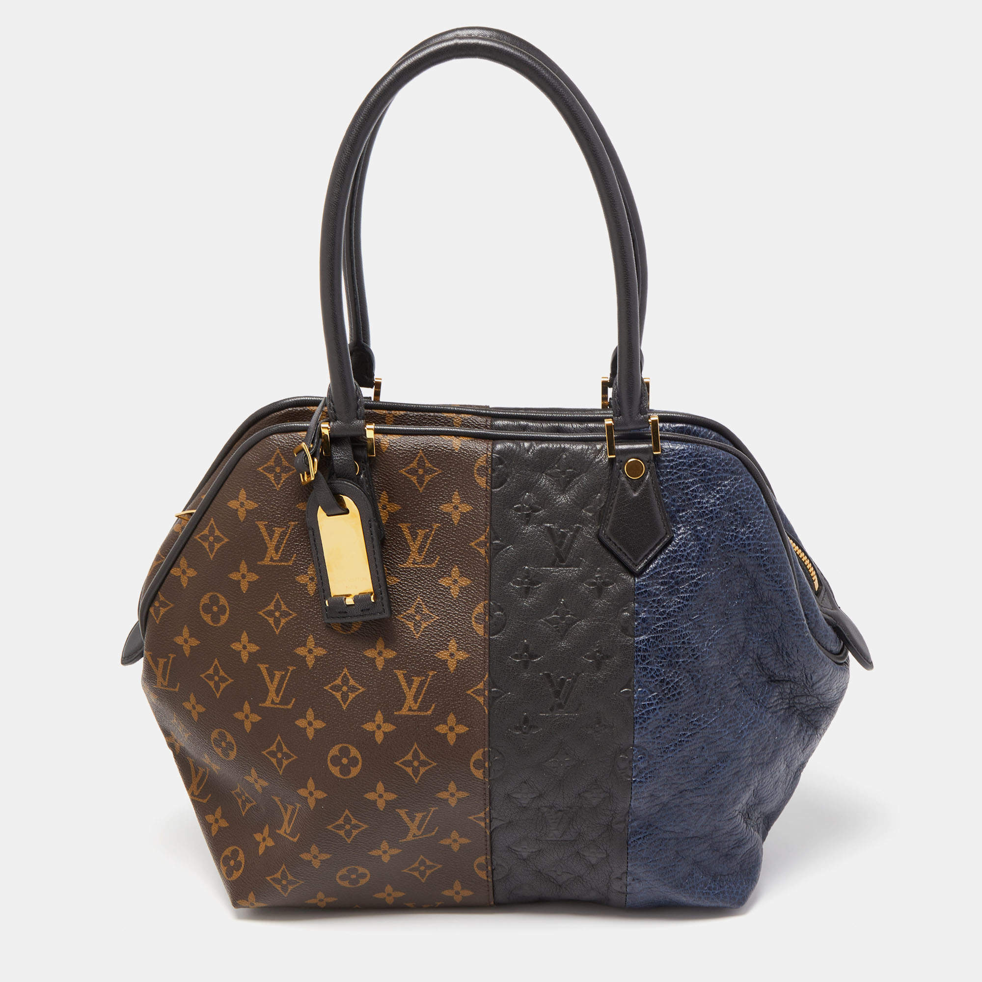 Louis Vuitton Tricolor Calfskin Leather City Steamer PM Tote Bag Louis  Vuitton