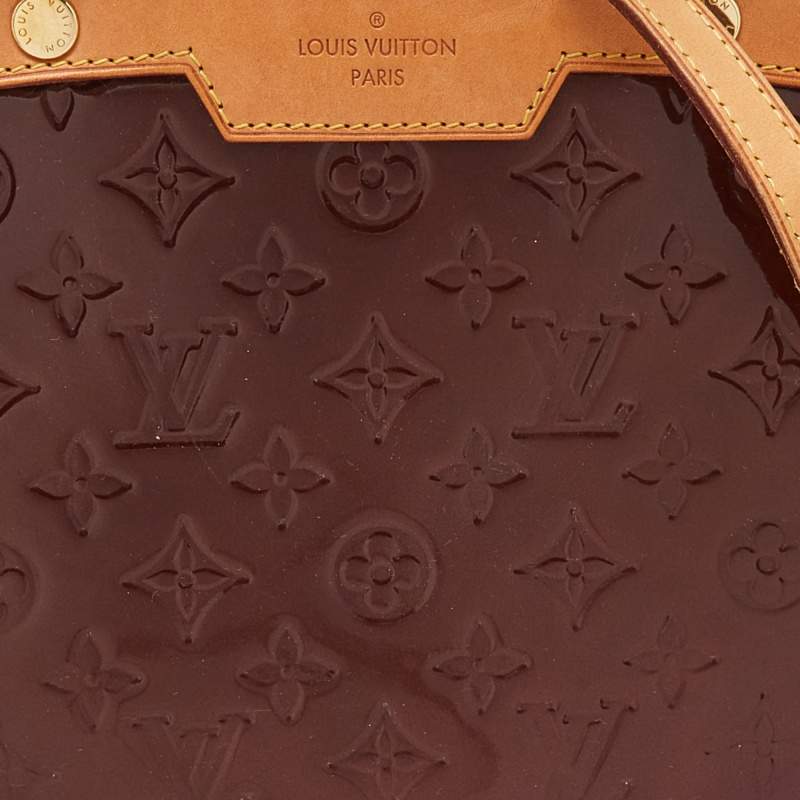 Louis Vuitton Vernis Brea GM Amarante Wine Red Patent Leather Shoulder –  Max Pawn