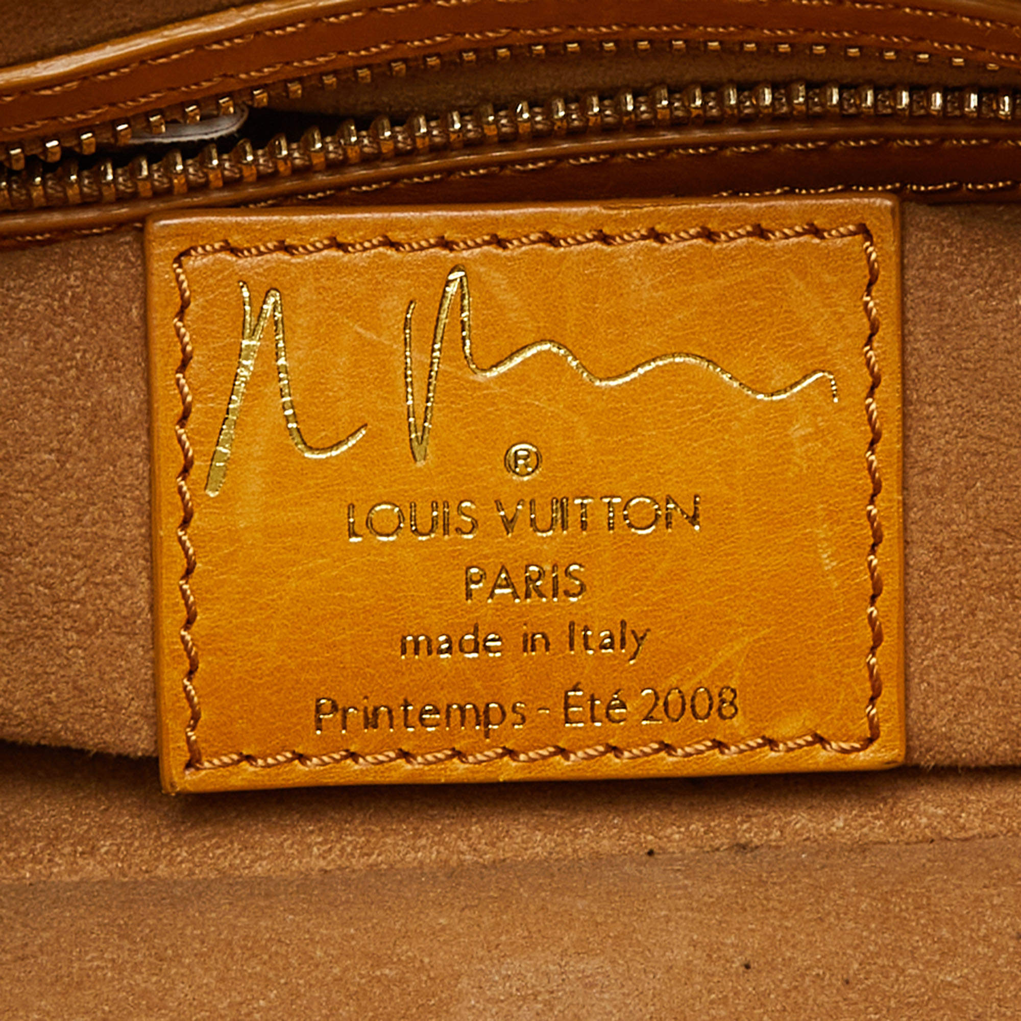 Louis Vuitton 2008 Pre-owned Aquarelle Monogram Jamais Tote Bag - Yellow