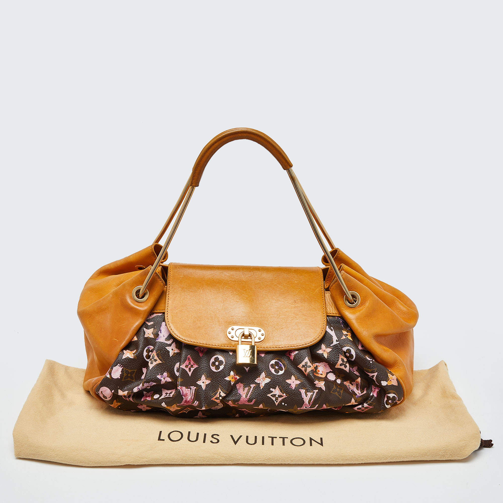 ouis Vuitton Aquarelle Watercolor Jamais Marron Bag ○ Labellov