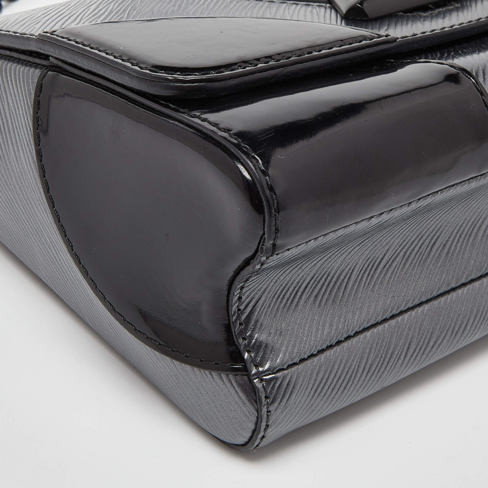 Louis Vuitton Anthracite Nacre/Black Epi Leather Twist MM Bag