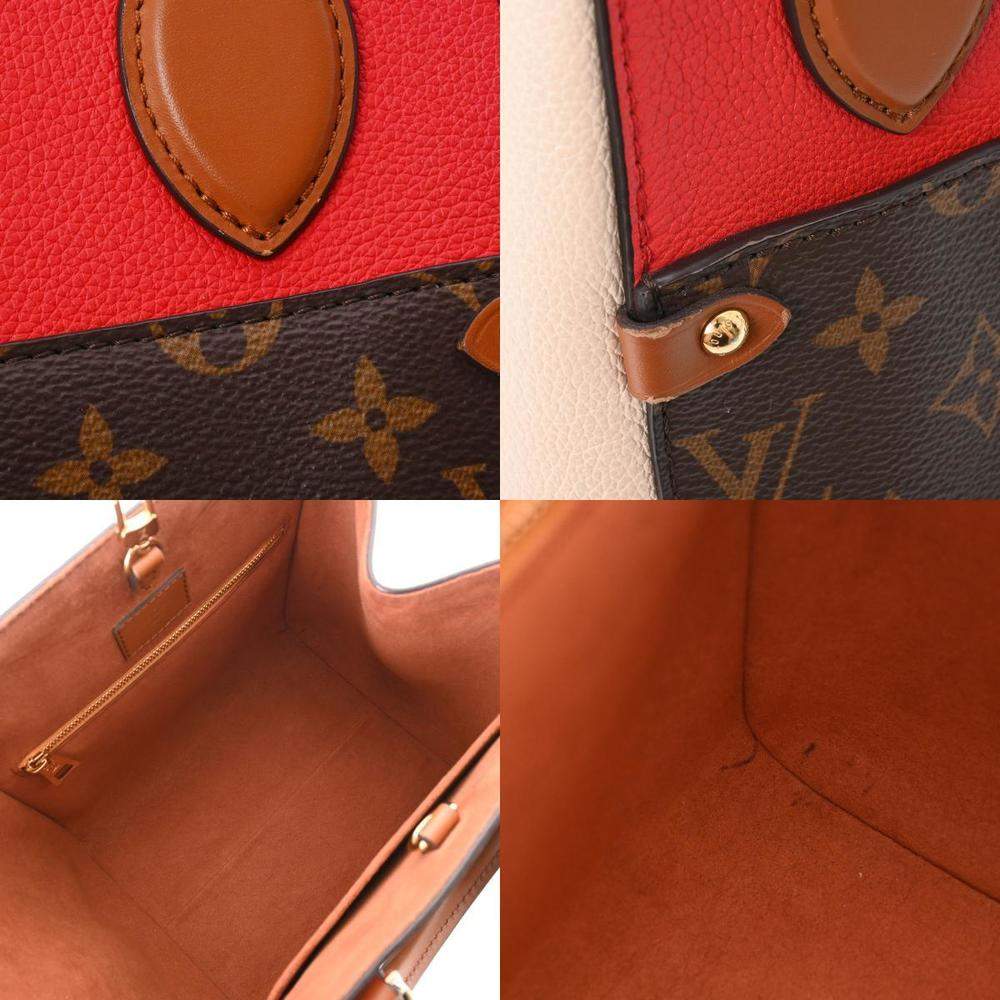 NWT Louis Vuitton Fold Tote Monogram Canvas and Leather PM with box