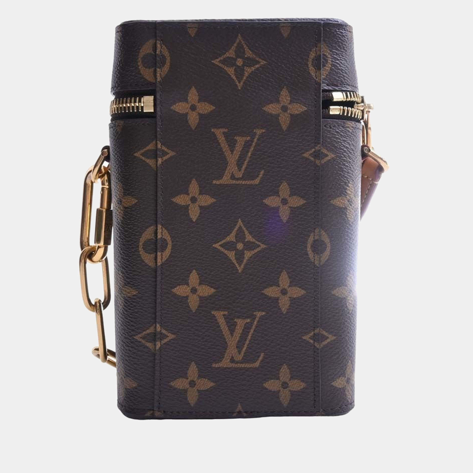 Louis Vuitton Brown Monogram Canvas Phone Box Shoulder Bag Louis