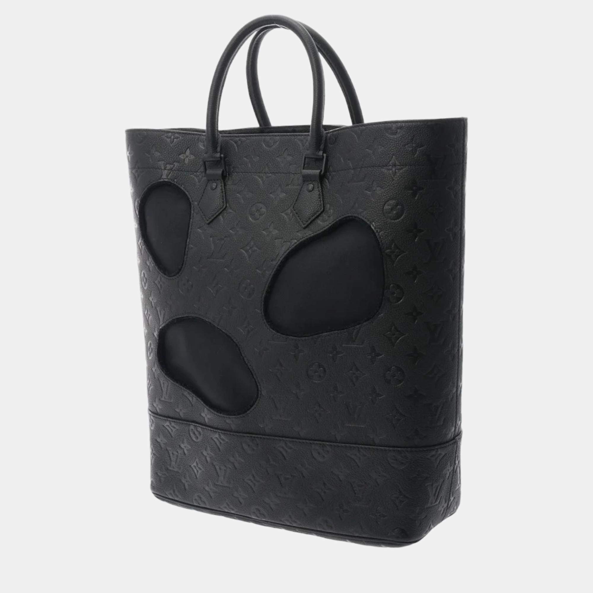 Louis Vuitton X Rei Kawakubo Collaboration Black Empreinte Leather