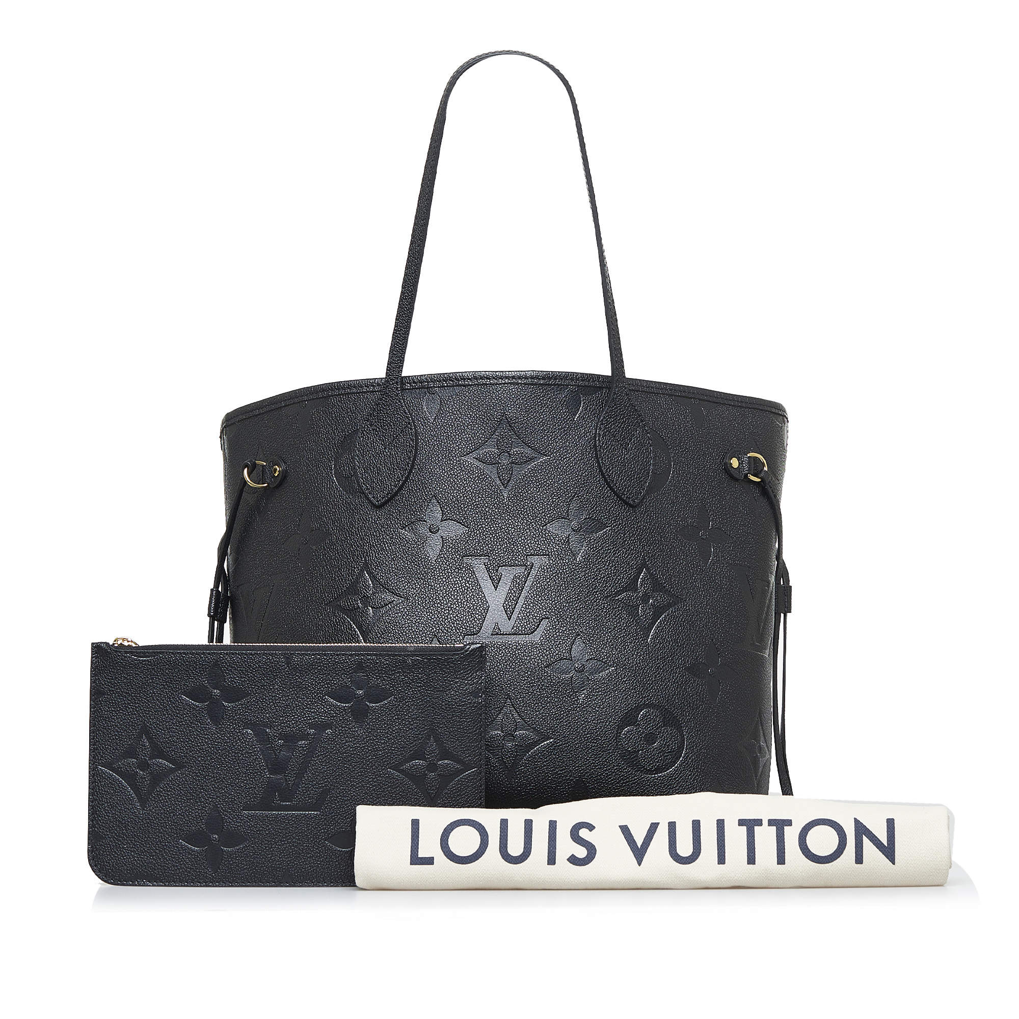Louis Vuitton Black Monogram Empreinte Neverfull MM Louis Vuitton