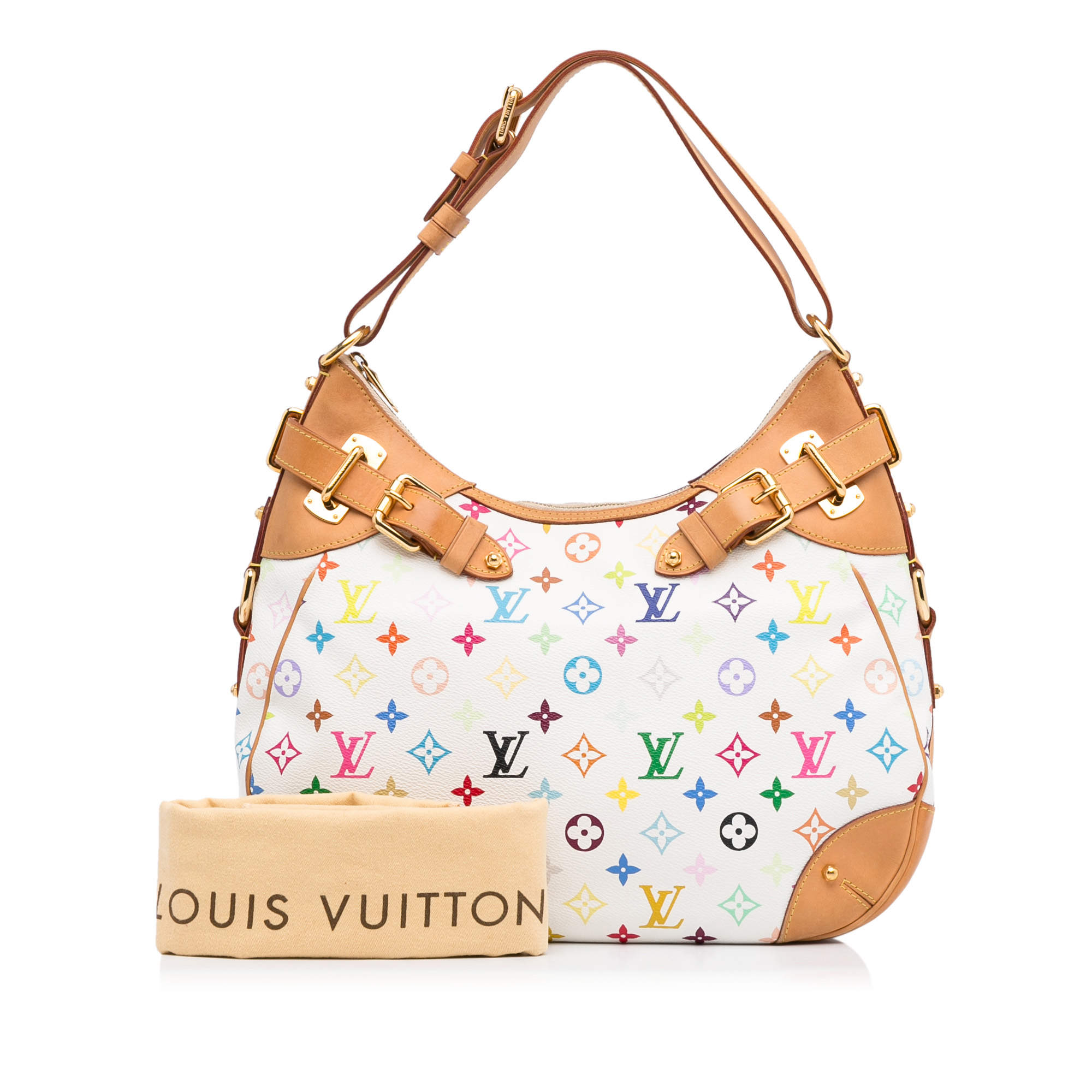 Louis Vuitton Multicolor White Greta Handbag GORGEOUS! LIMITED