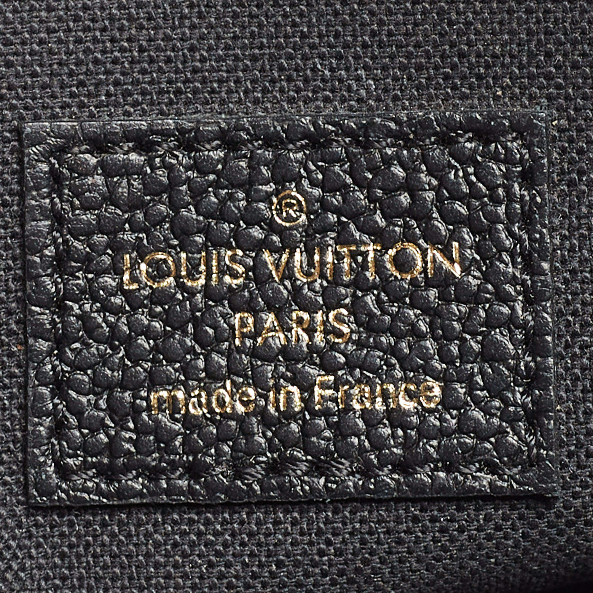 Louis Vuitton Felicie Pochette Monogram Empreinte Leather Black 1937651