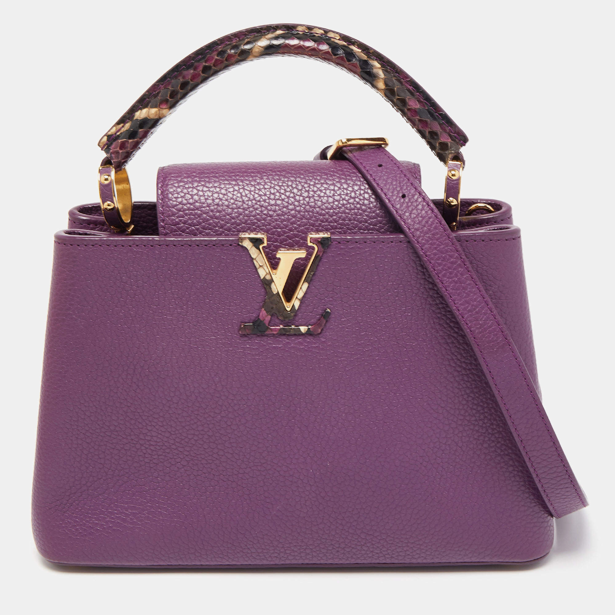 Louis Vuitton Capucines MM Python Handbag ○ Labellov ○ Buy and