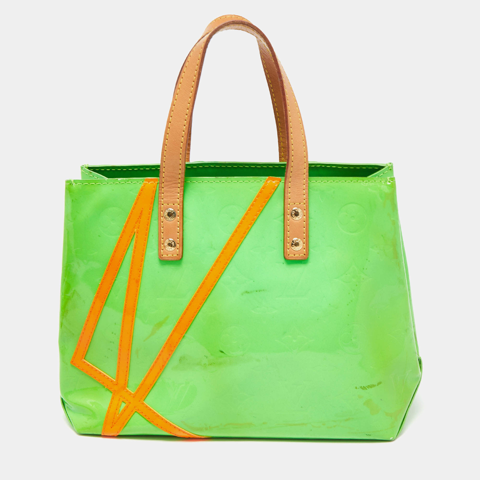 louis vuitton neon green bag