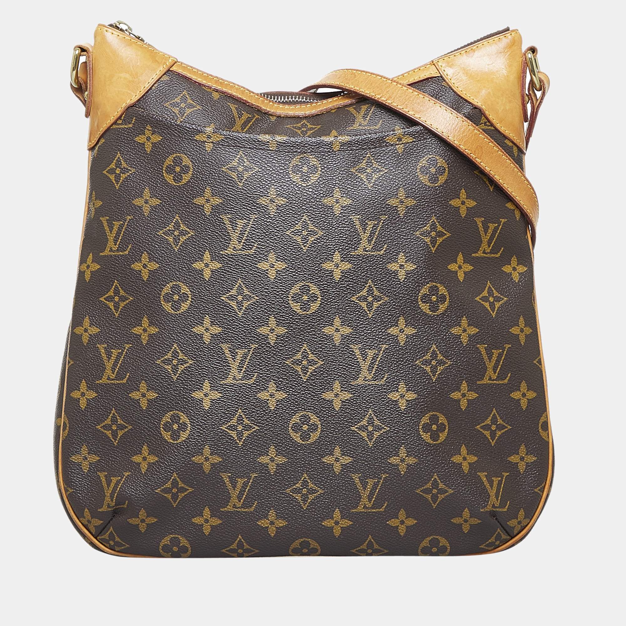 Louis Vuitton Pre-Owned Brown Monogram Odeon MM Canvas