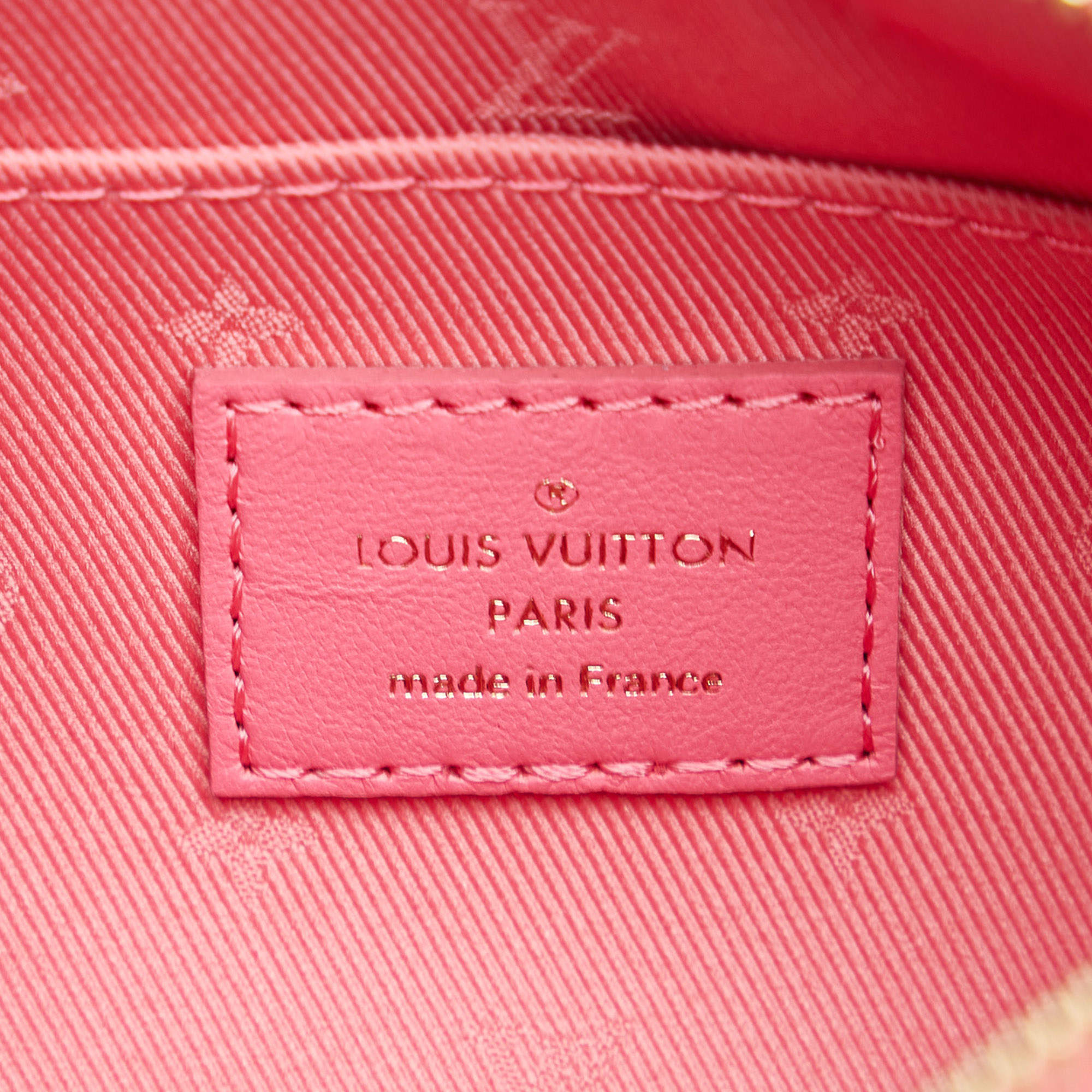 Louis Vuitton Pink Quilted Monogram Calfskin Bubblegram Papillon Bb Gold Hardware, 2022, Womens Handbag