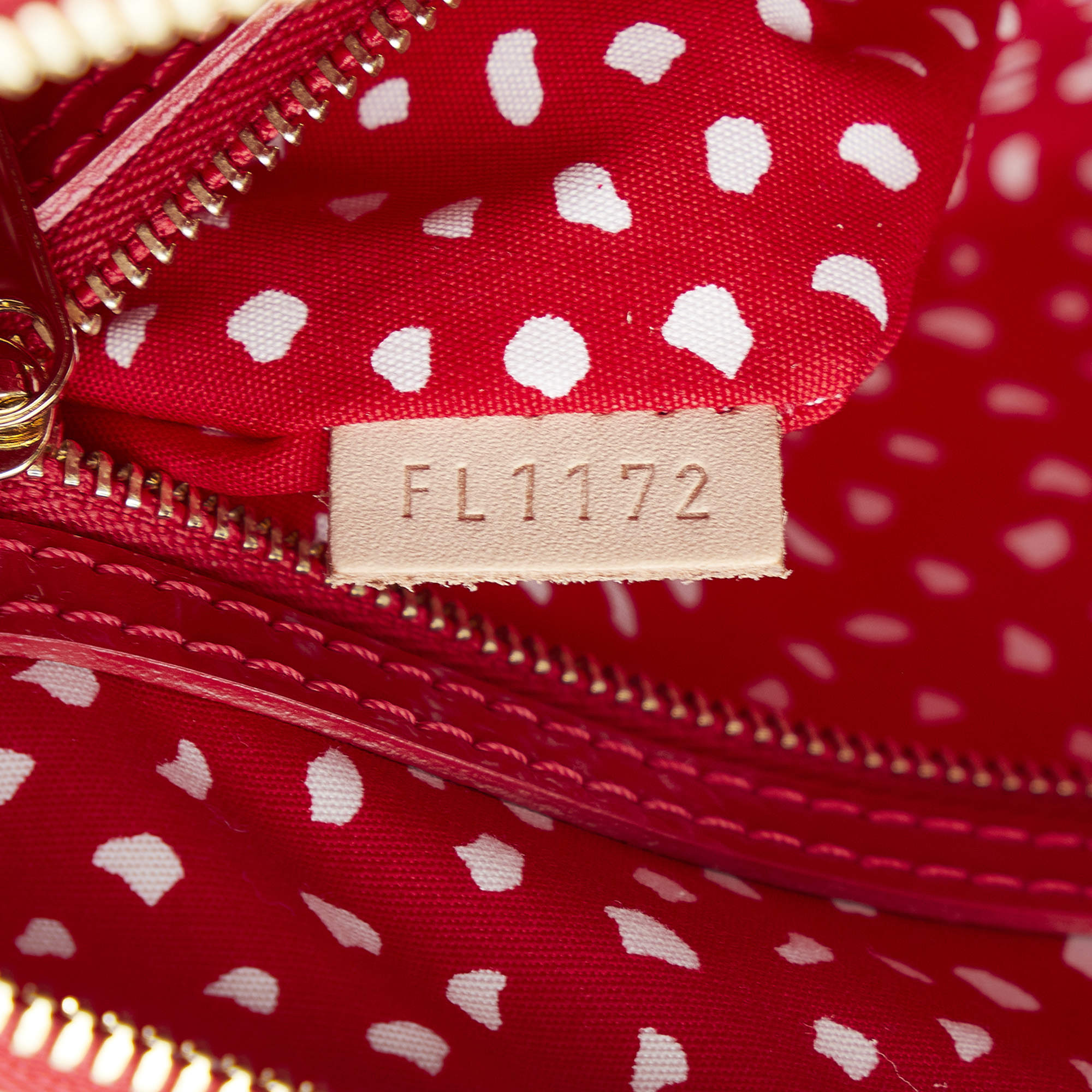 Louis Vuitton Red/White Monogram Vernis Kusama Infinity Dots Lockit MM Louis  Vuitton