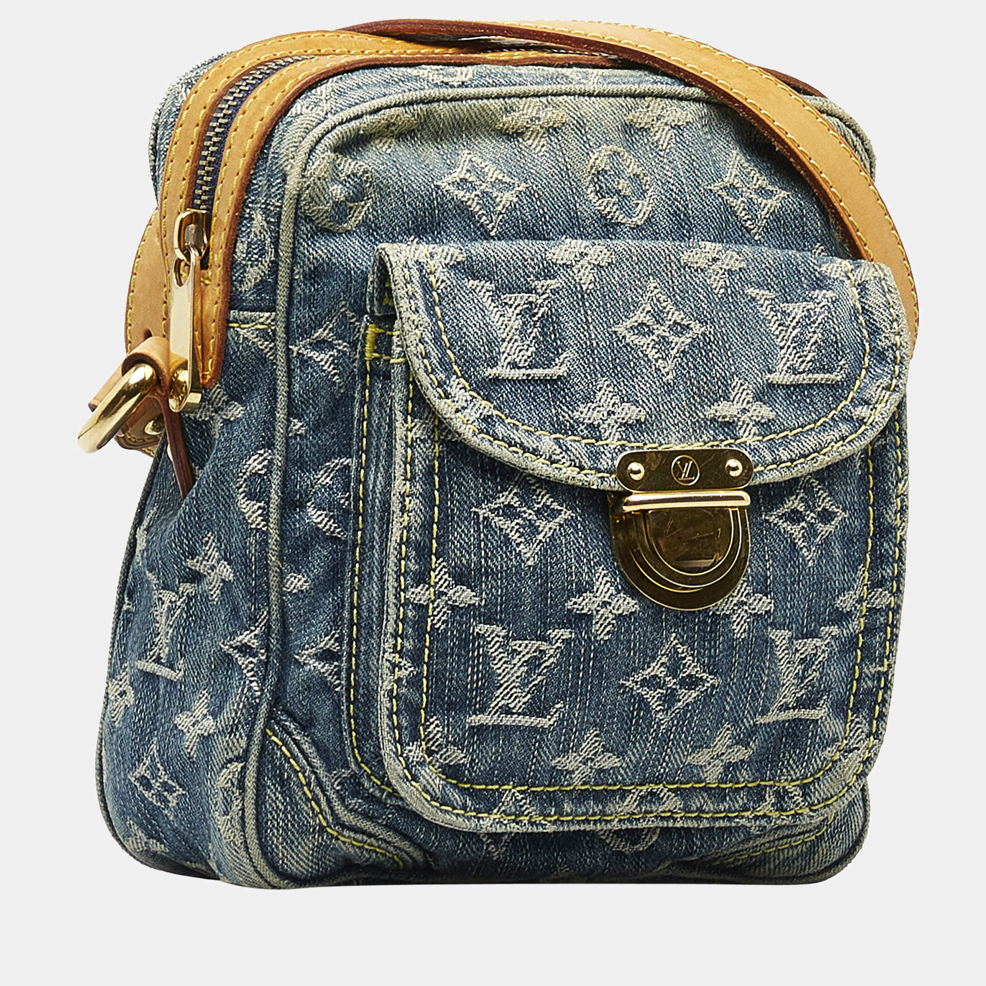 Leather Fix - Louis Vuitton denim and vachetta bag in for