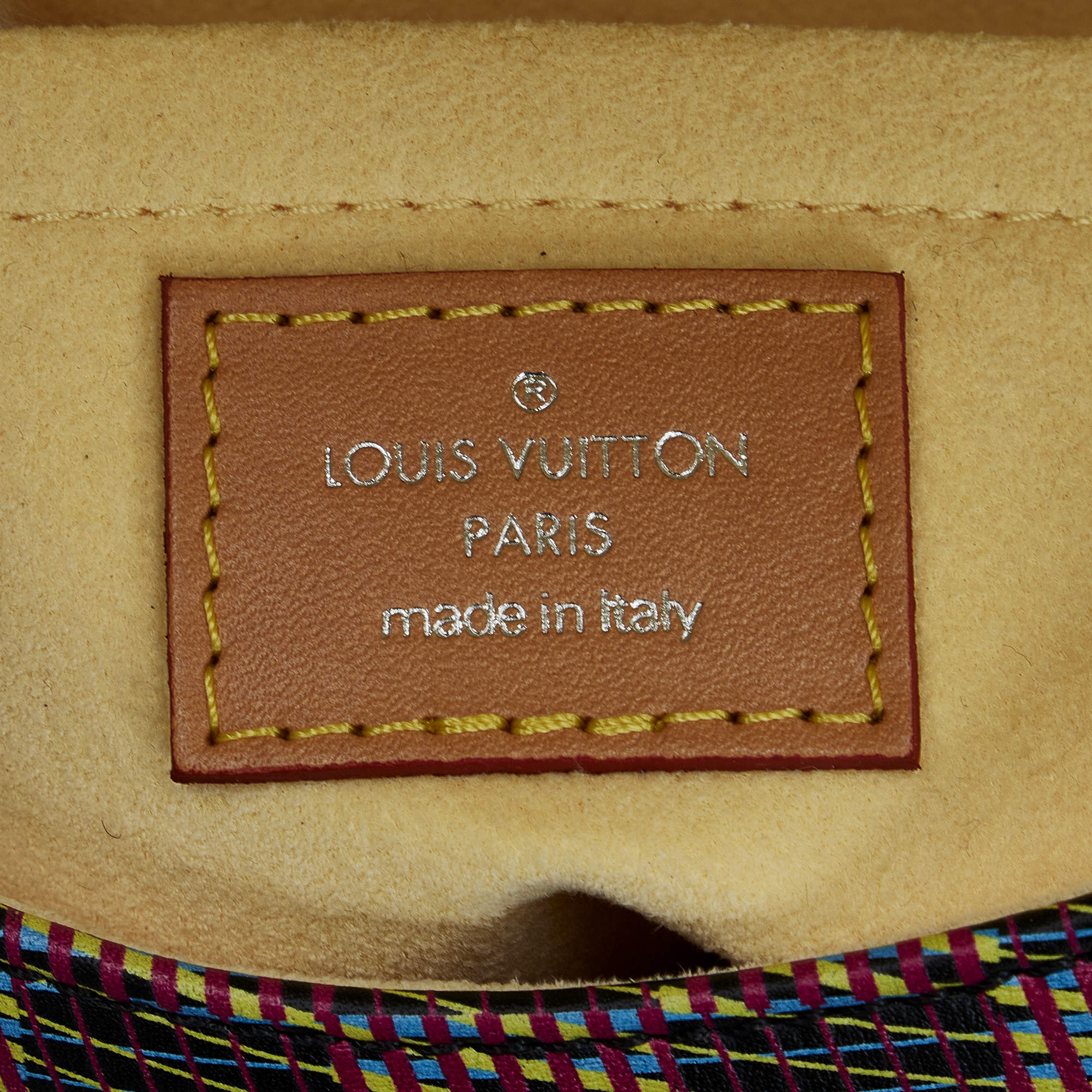 Louis Vuitton Brown, Pattern Print Monogram Tambourin