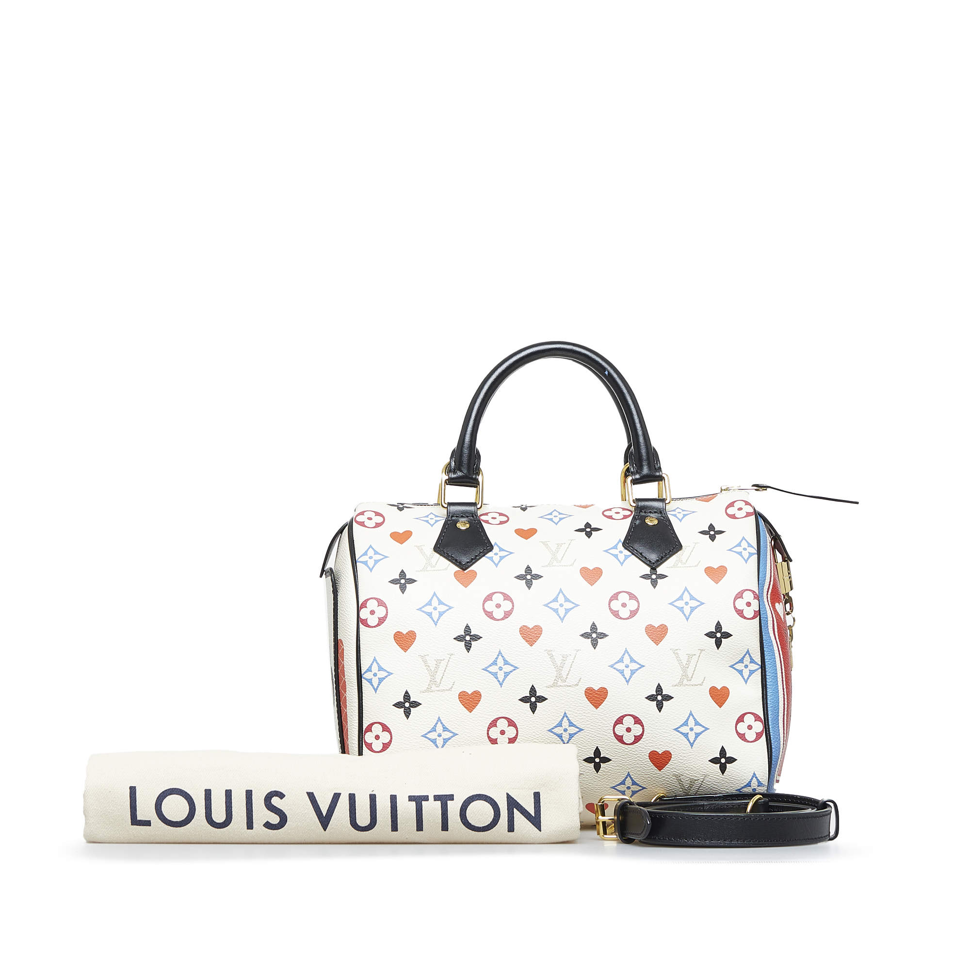 Louis Vuitton Speedy Bandouliere Bag Limited Edition Game on Multicolor Monogram 25 Multicolor