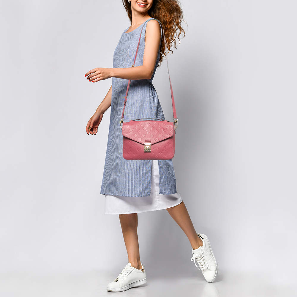 Louis Vuitton, Bags, Louis Vuitton Pink Mahina Babylone Leather Tote  Metis Empreinte Artsy Bag