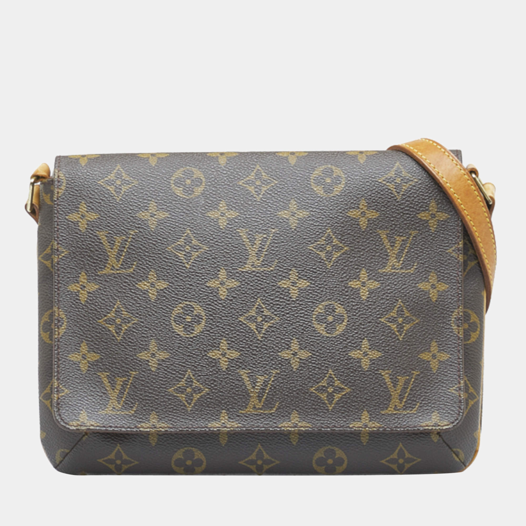 Louis Vuitton Flap Musette Tango Short Strap Monogram Brown in Canvas with  Gold-tone - US