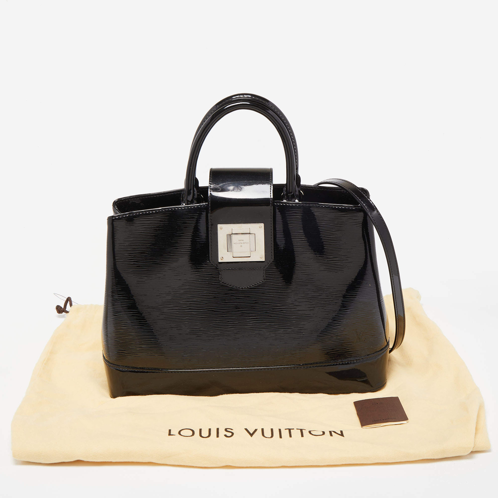 Louis Vuitton Womens Mirabeau GM Electric Epi Leather Satchel