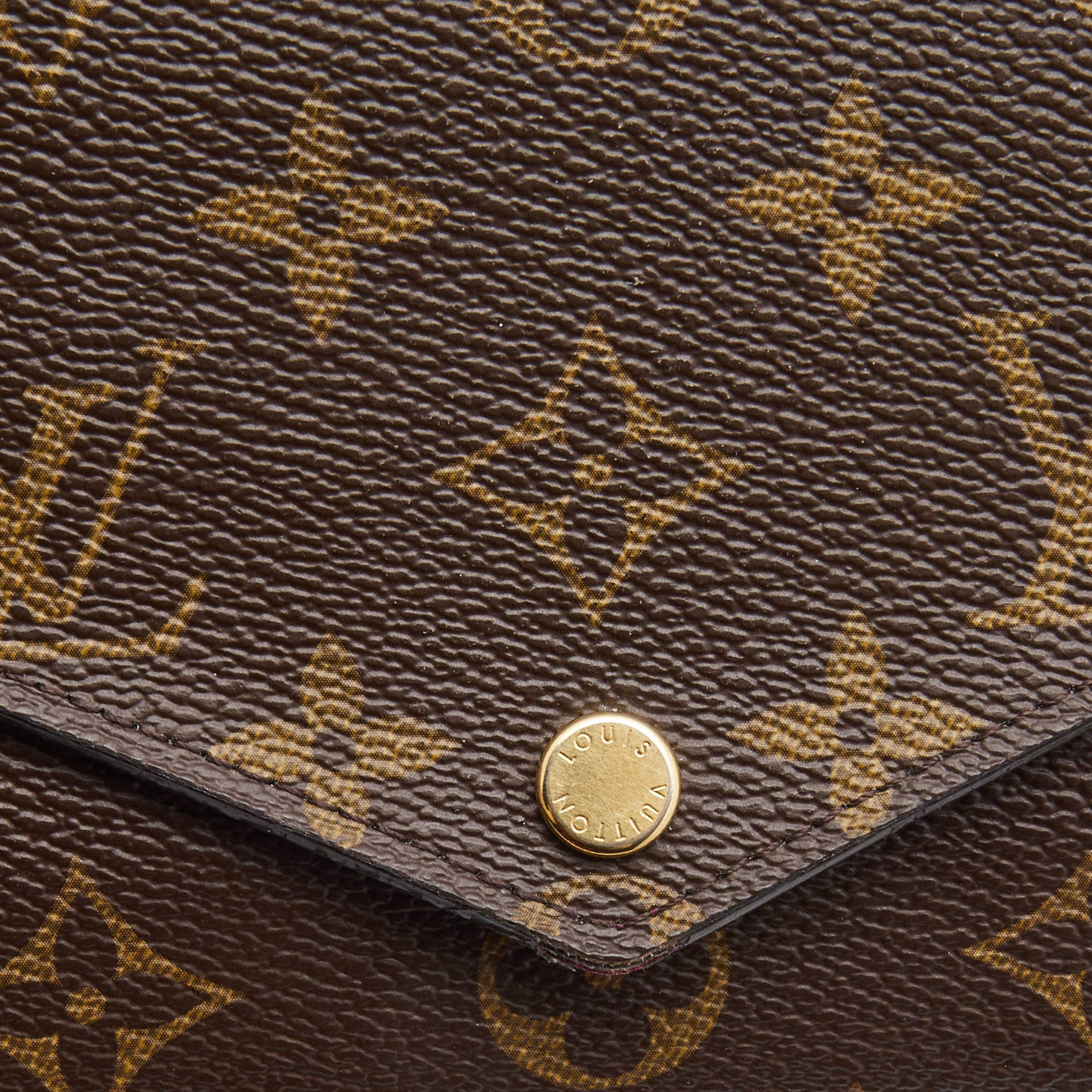 LOUIS VUITTON Jeanne Monogram Canvas Wallet Brown