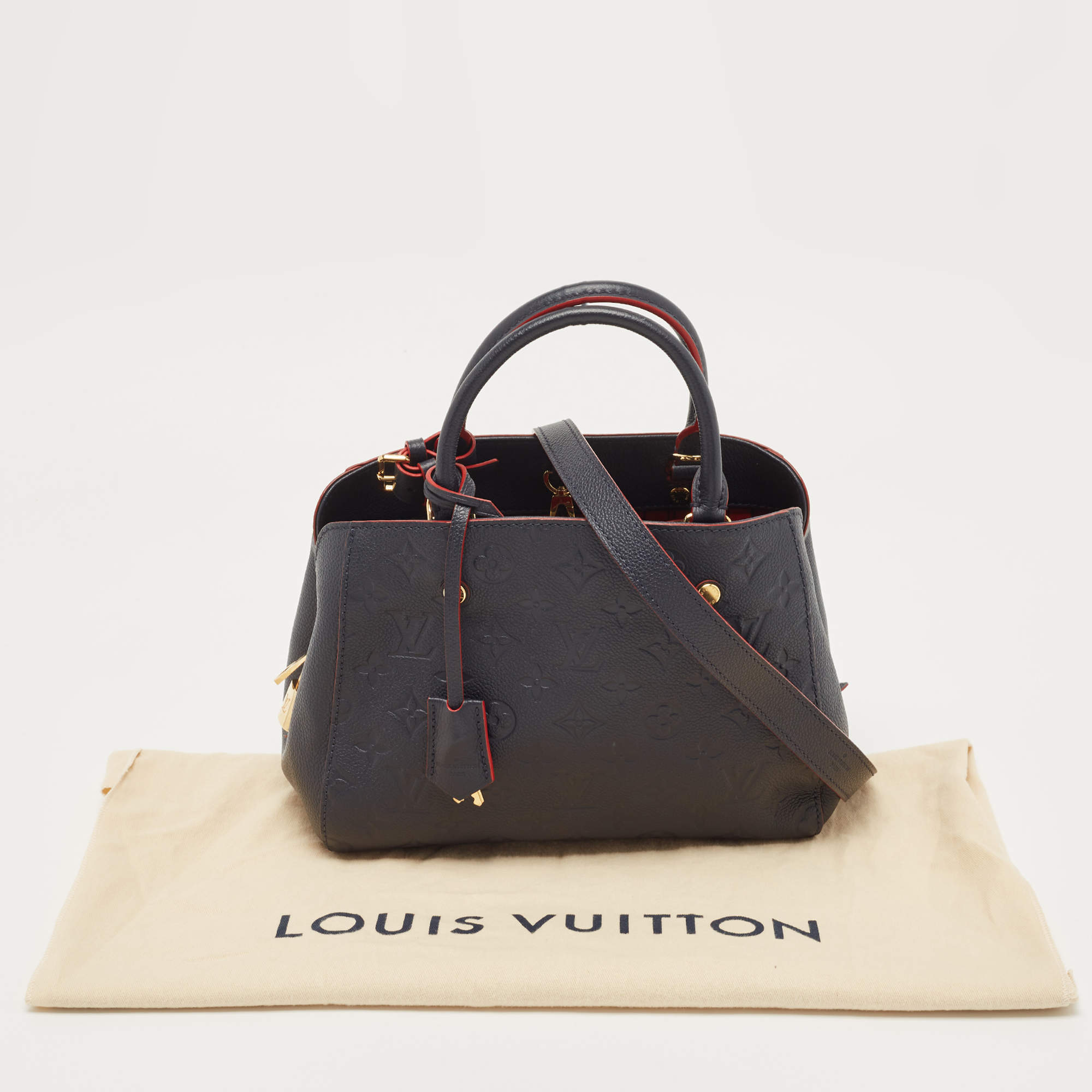 Louis Vuitton Celeste Monogram Empreinte Leather Montaigne BB Bag Louis  Vuitton