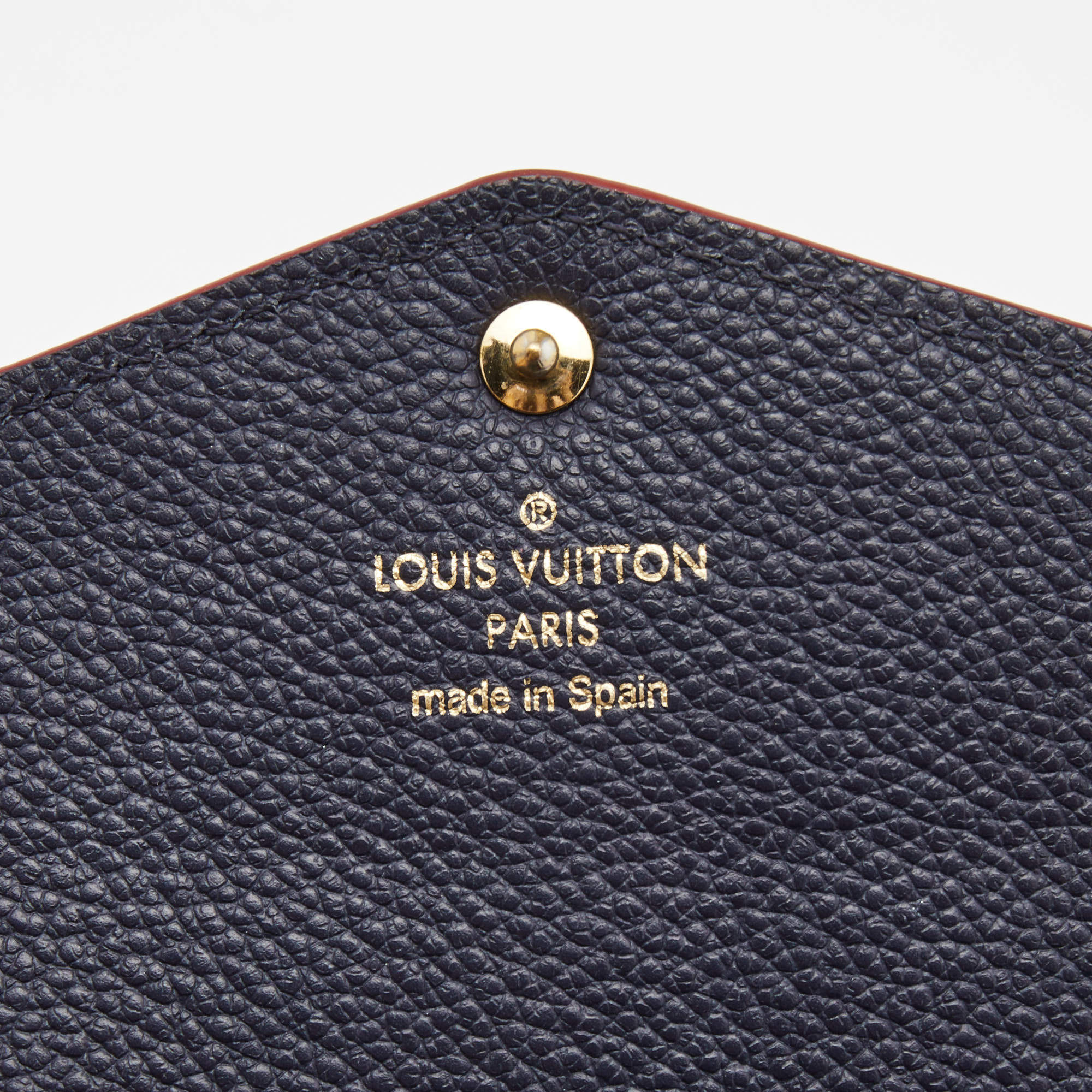 Sarah Wallet - Luxury Monogram Empreinte Leather Blue