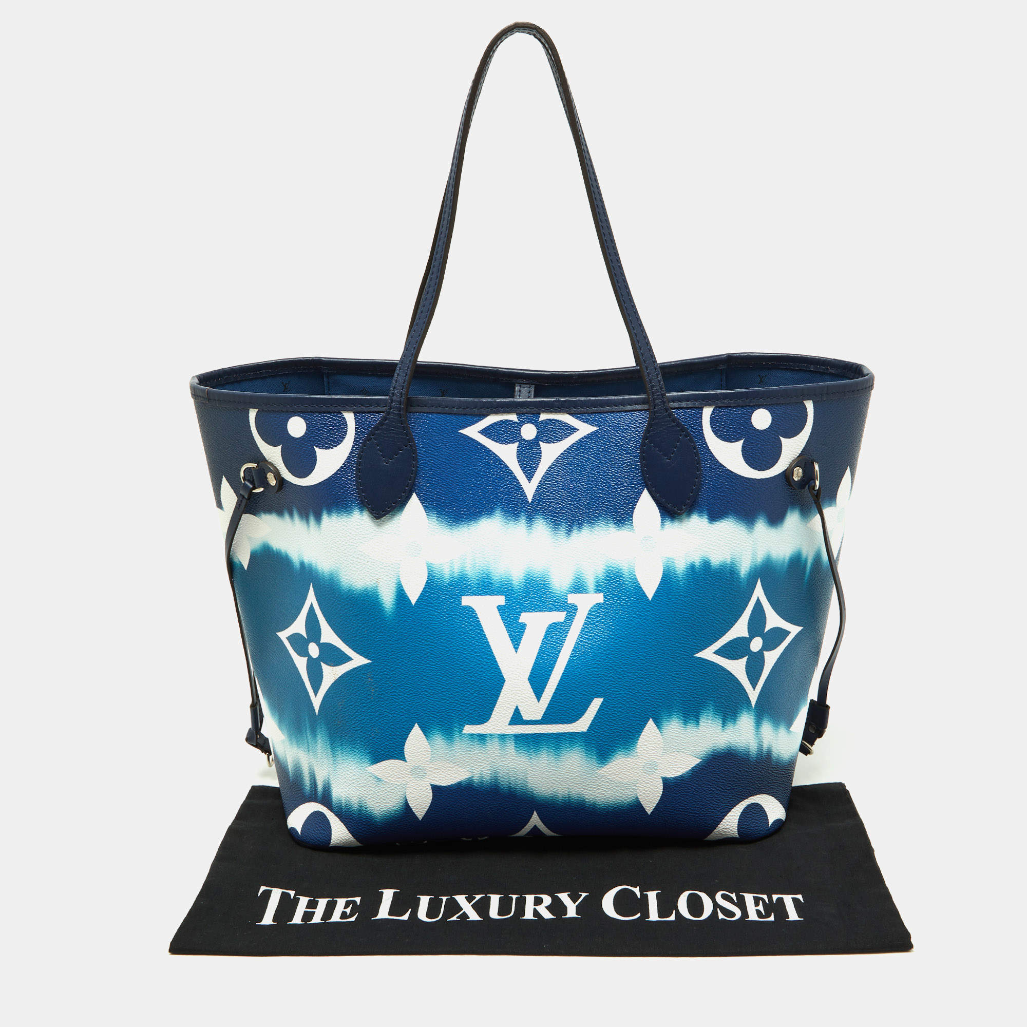 Louis Vuitton Blue Monogram Canvas Escale Neverfull MM Bag Louis Vuitton