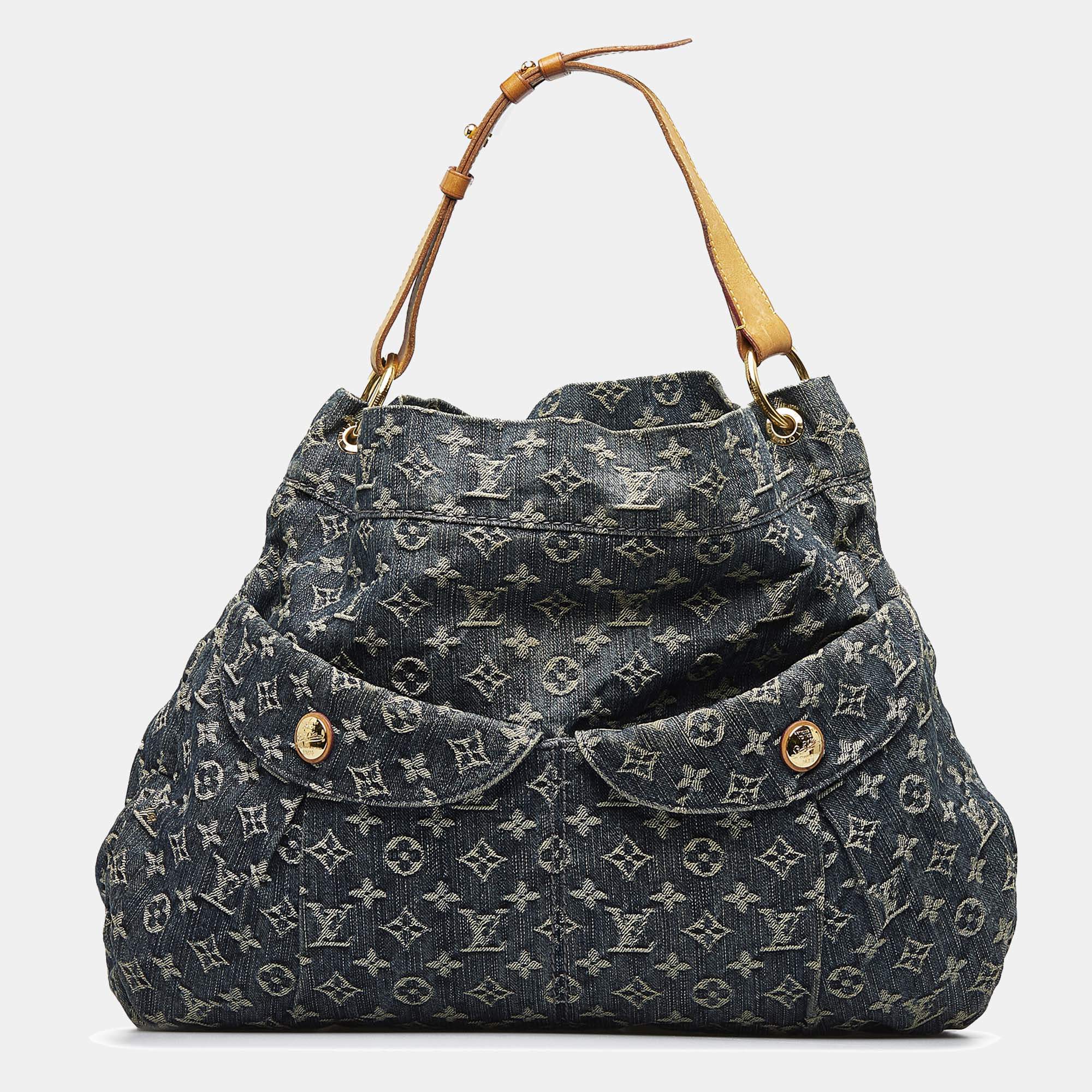 Louis Vuitton Denim Daily GM Monogram Hobo Bag
