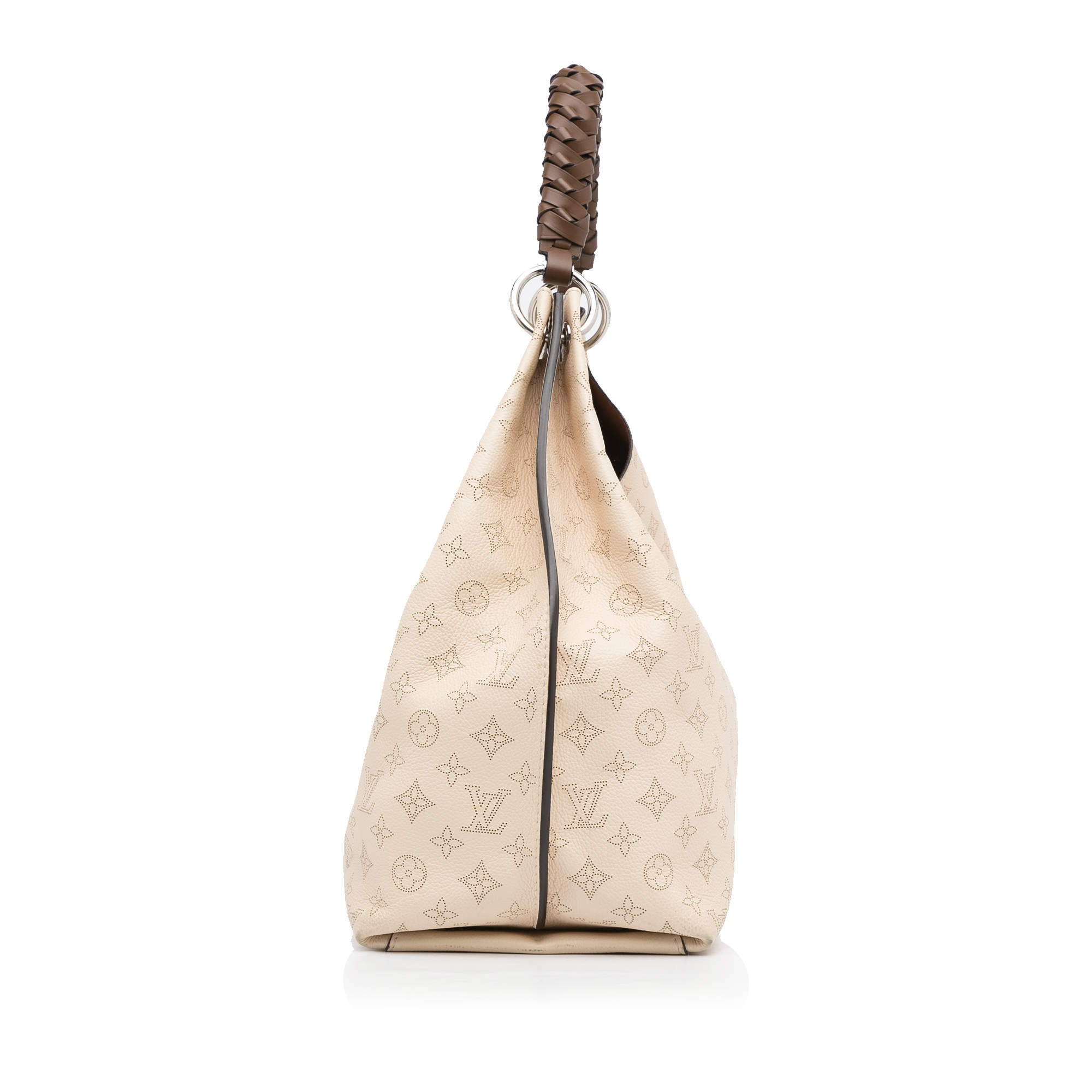 Louis Vuitton Carmel Mahina Hobo Bag Cream