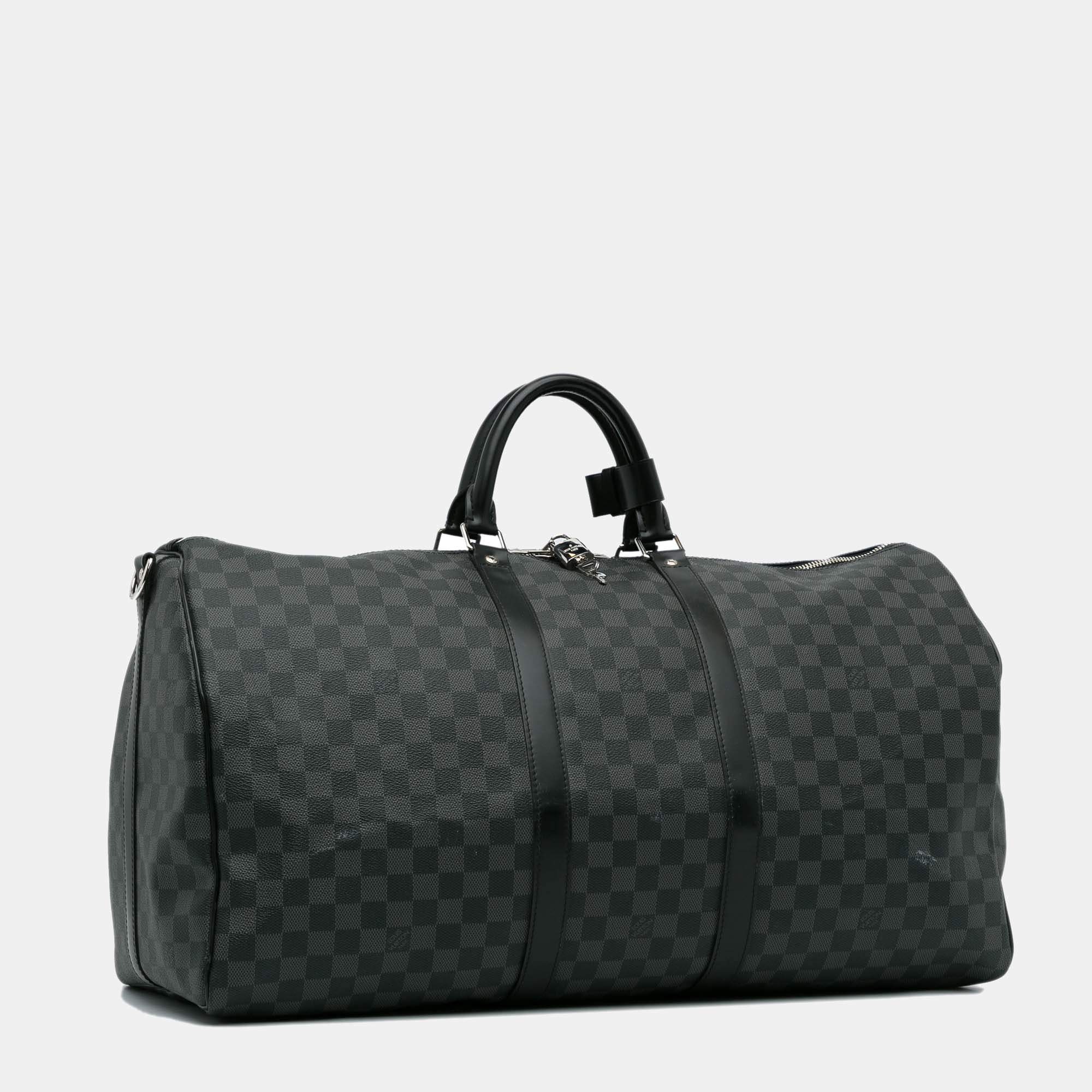 Louis Vuitton Damier Graphite Keepall Bandouliere 55 Travel bag